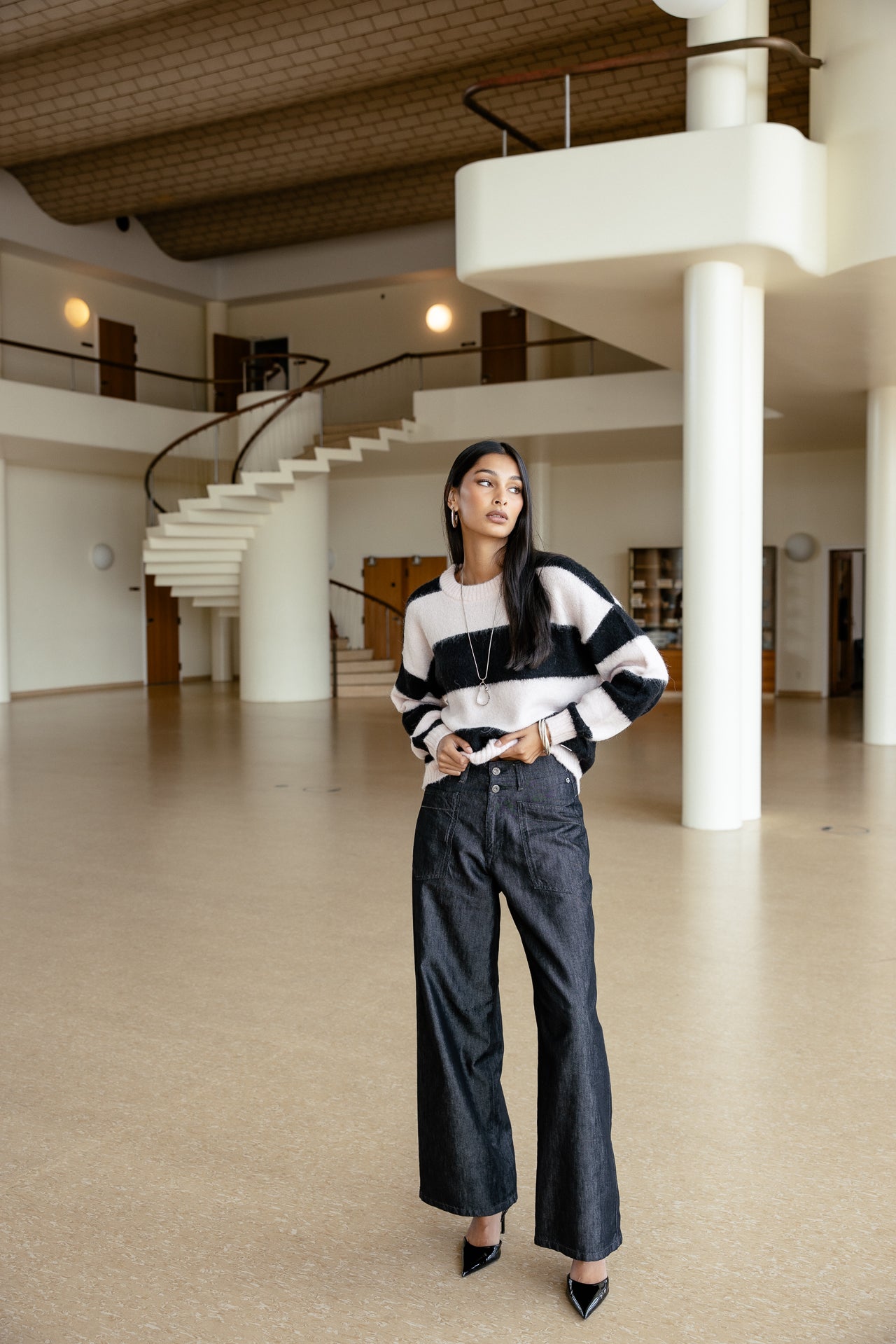 

Gerade, weite Jeans Damen Gaby barrio | Freeman T. Porter