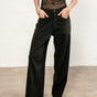 

Pantalon droit large Femme Gaby Lynx black | Freeman T. Porter