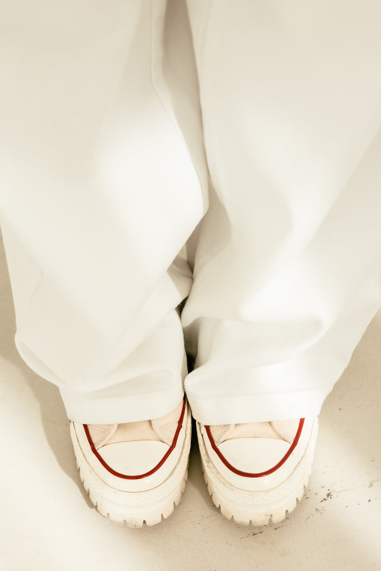 

Pantalon droit large Femme Gaby Lynx bright white | Freeman T. Porter