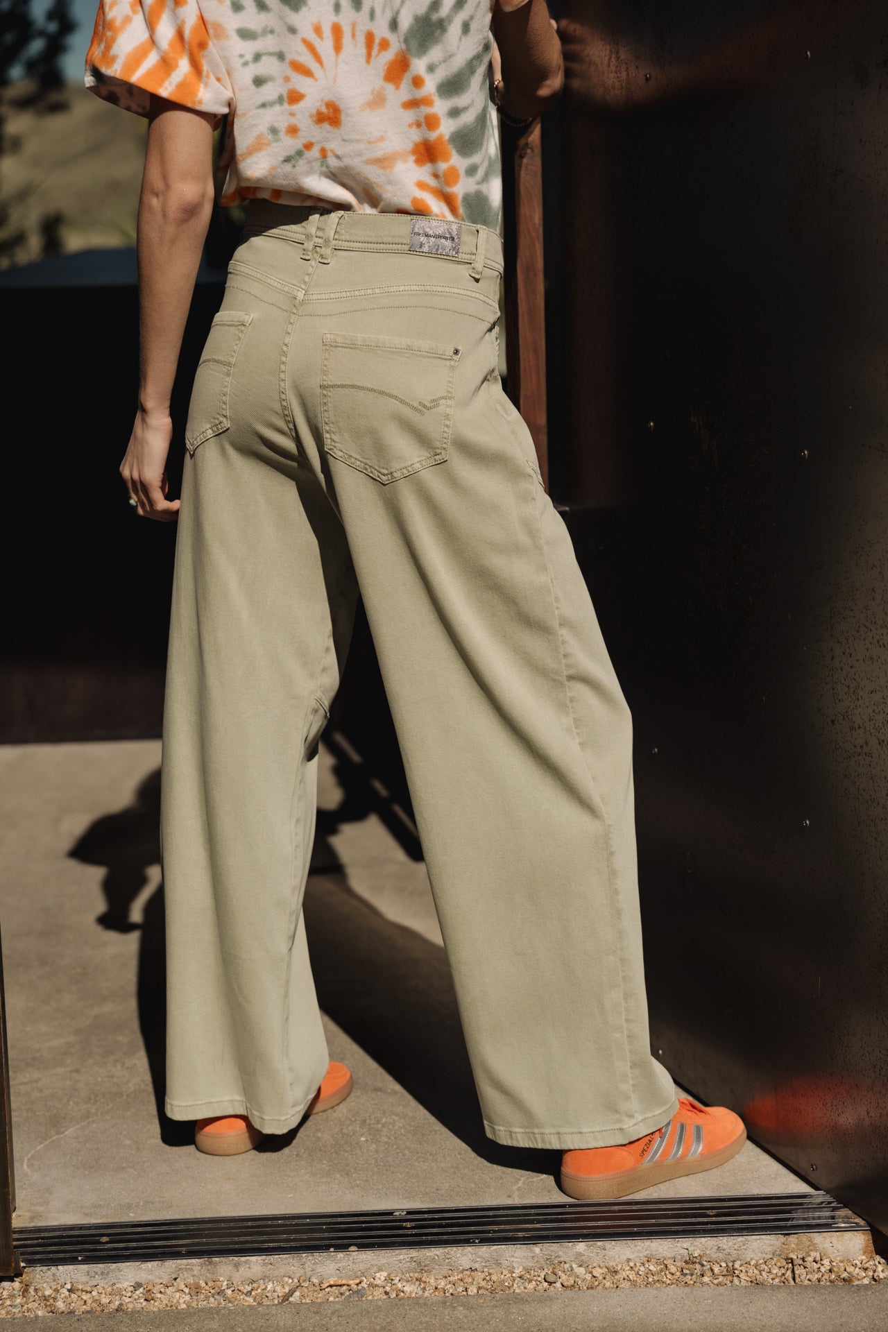 

Weite Hose Frau Gaby Lynx desert sage | Freeman T. Porter