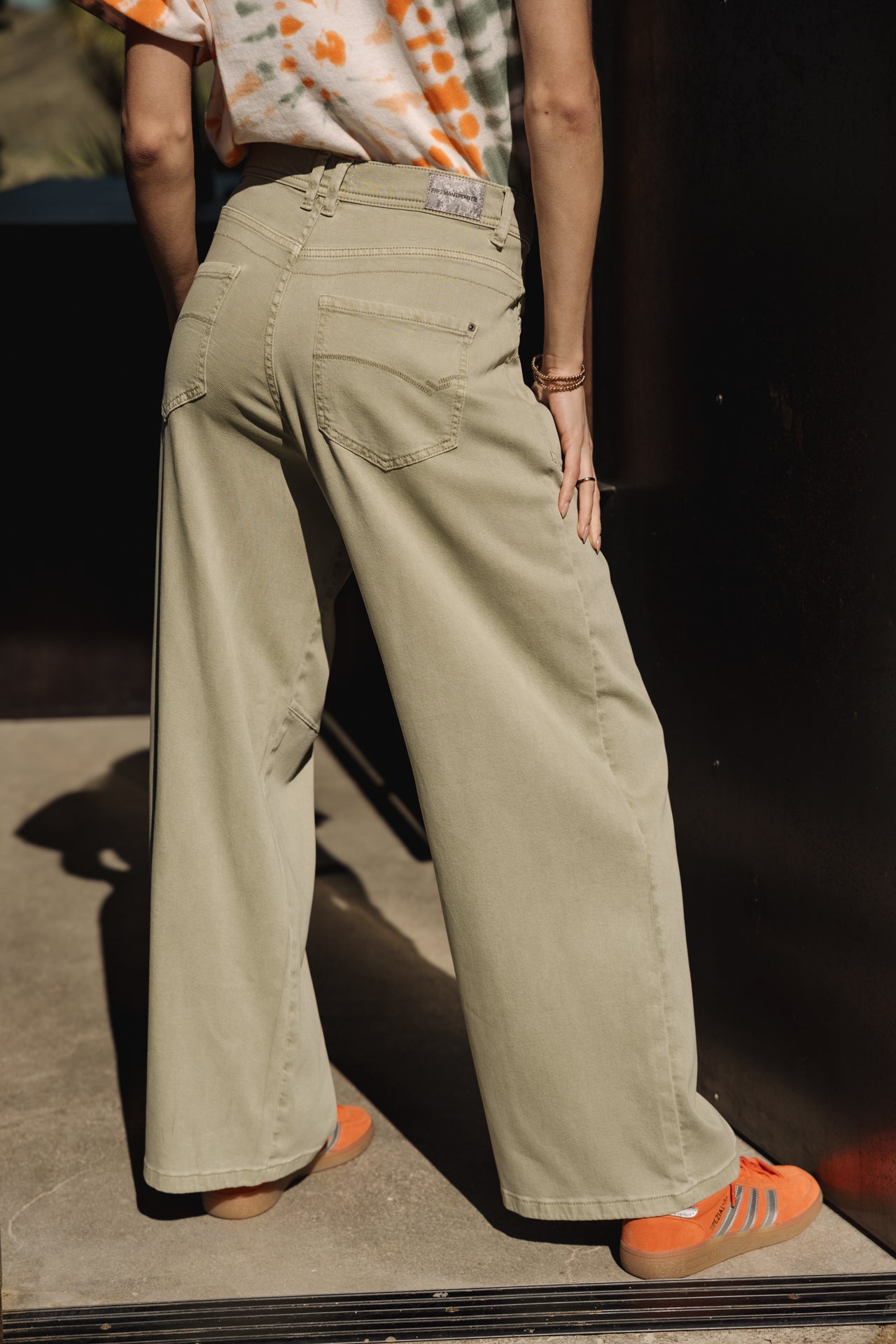 

Weite Hose Frau Gaby Lynx desert sage | Freeman T. Porter