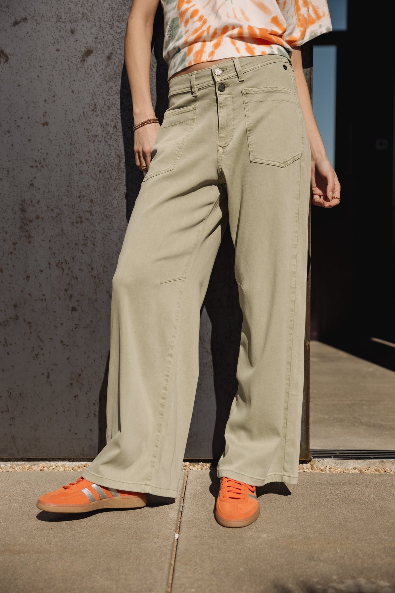 

Weite Hose Frau Gaby Lynx desert sage | Freeman T. Porter