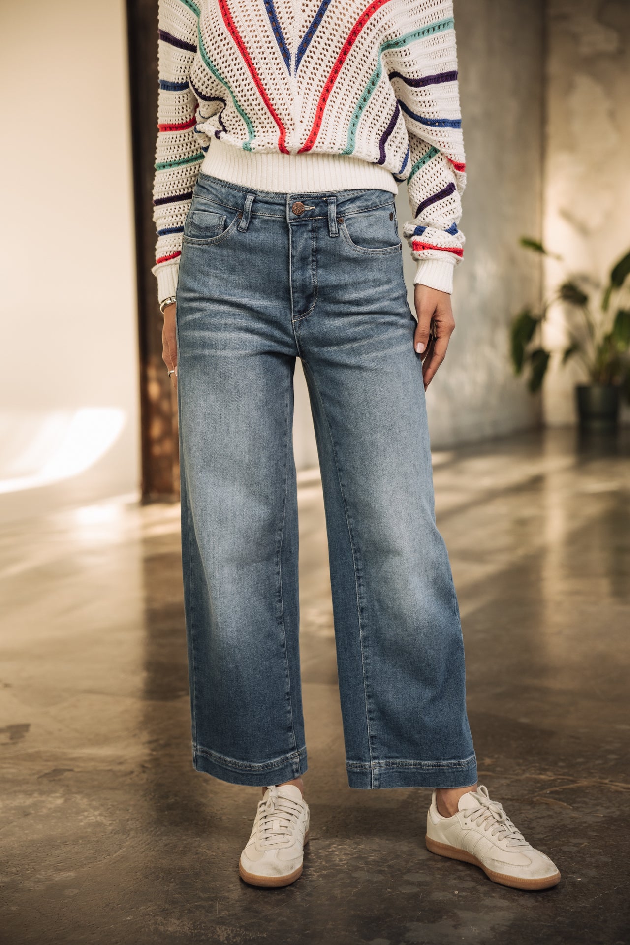 

Jeans cropped large Femme Adele frenesia | Freeman T. Porter
