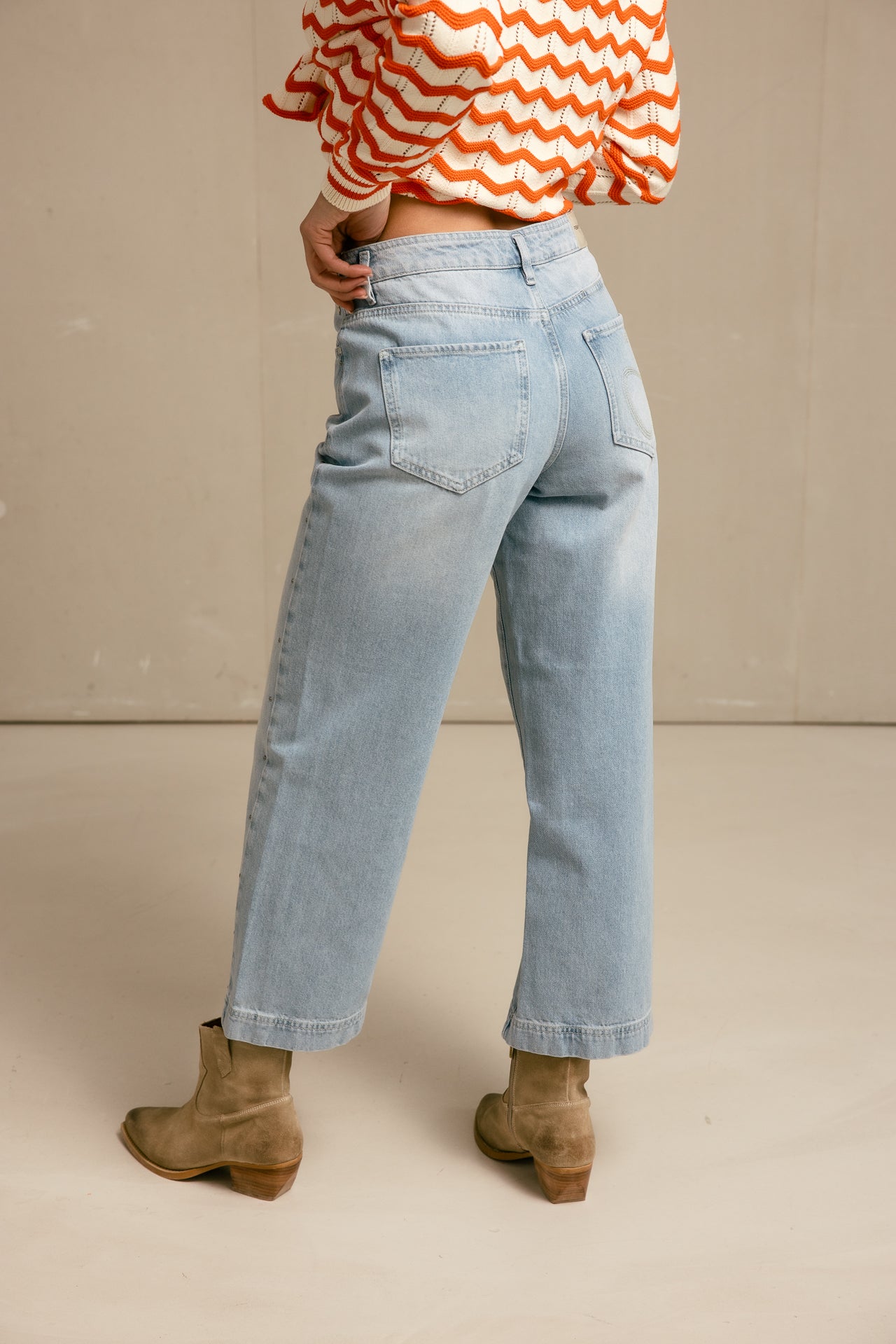 

High-Waist-Jeans 7/8-Länge Frauen Adele balajo med | Freeman T. Porter