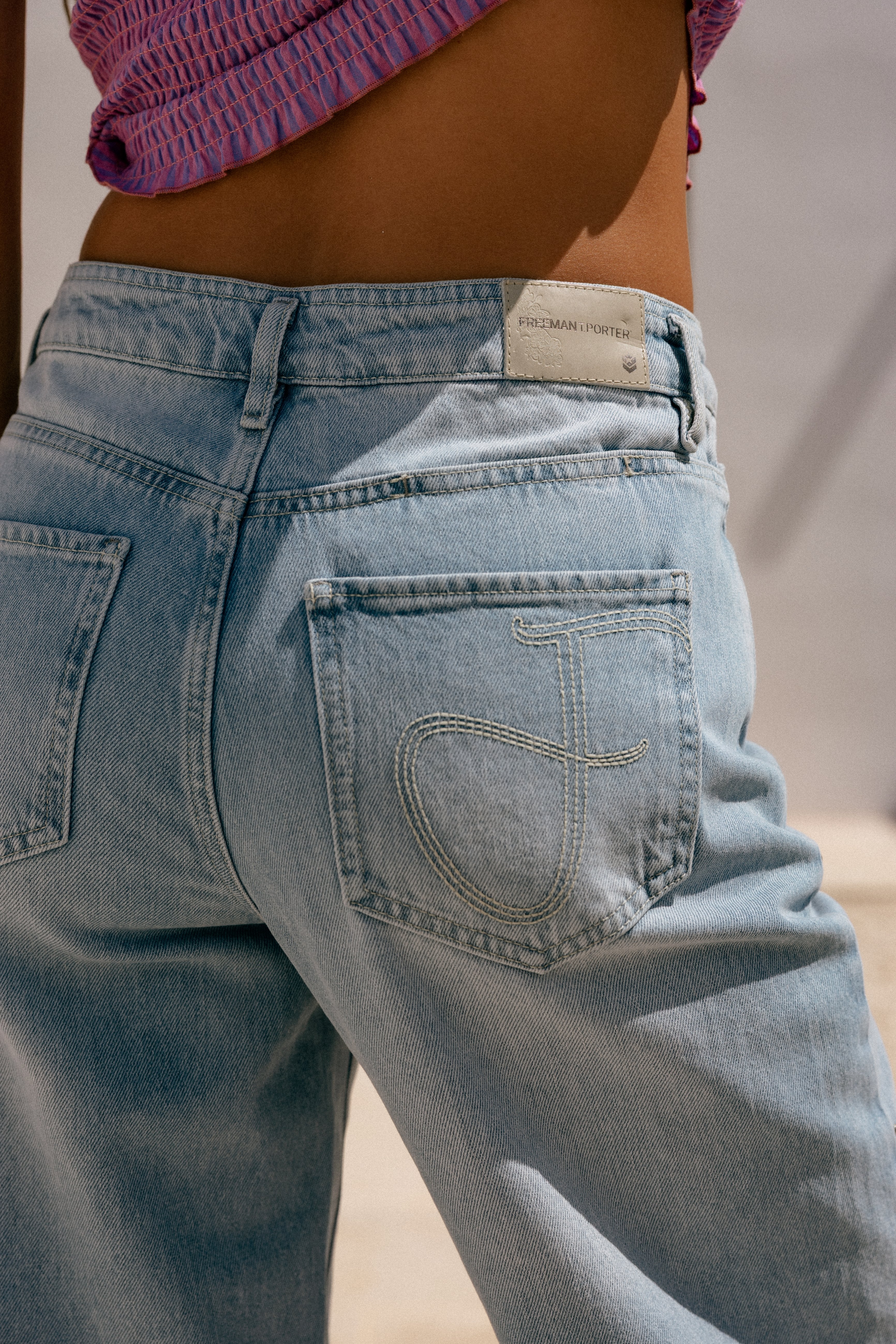 

High-Waist-Jeans 7/8-Länge Frauen Adele balajo med | Freeman T. Porter