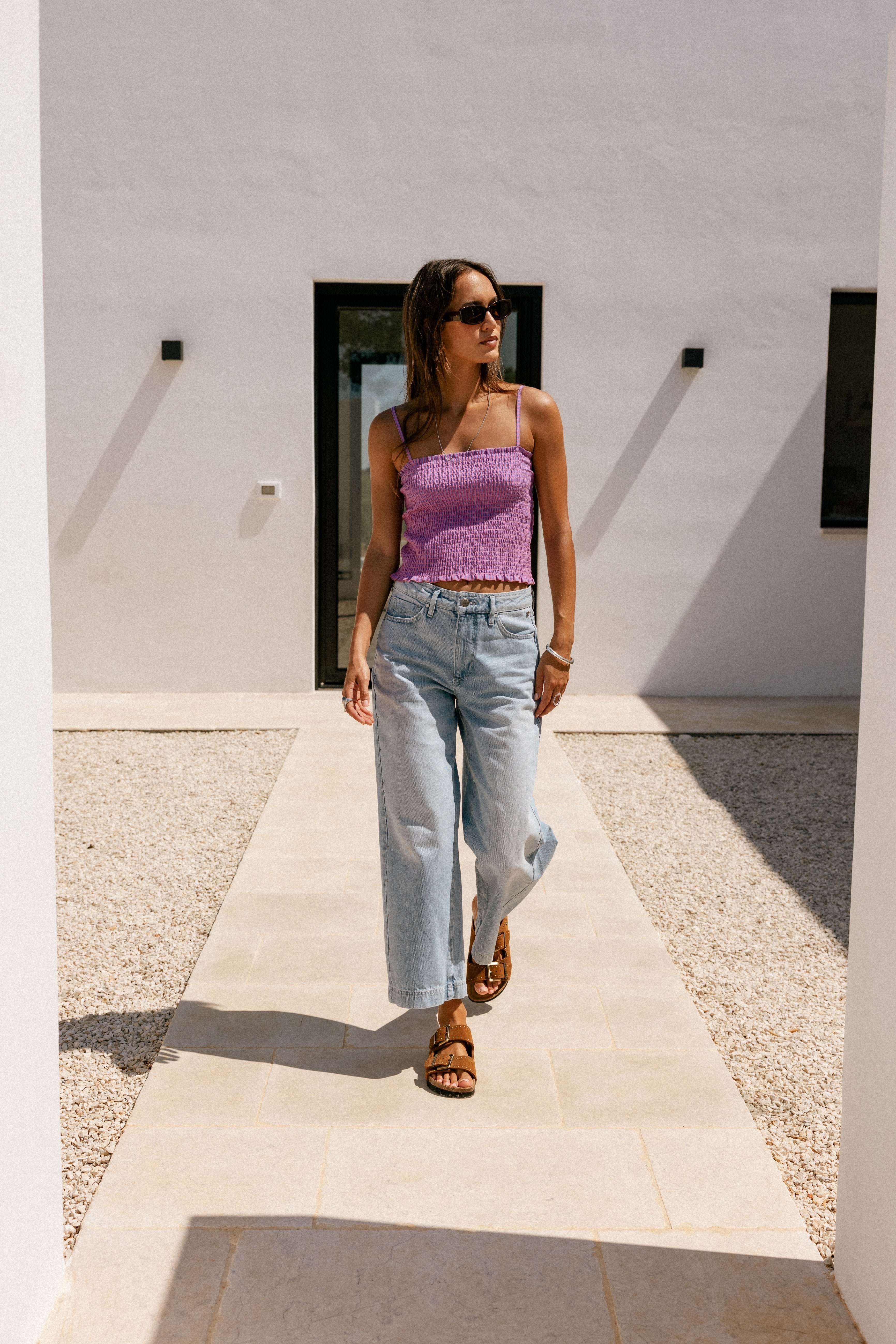 

High-Waist-Jeans 7/8-Länge Frauen Adele balajo med | Freeman T. Porter