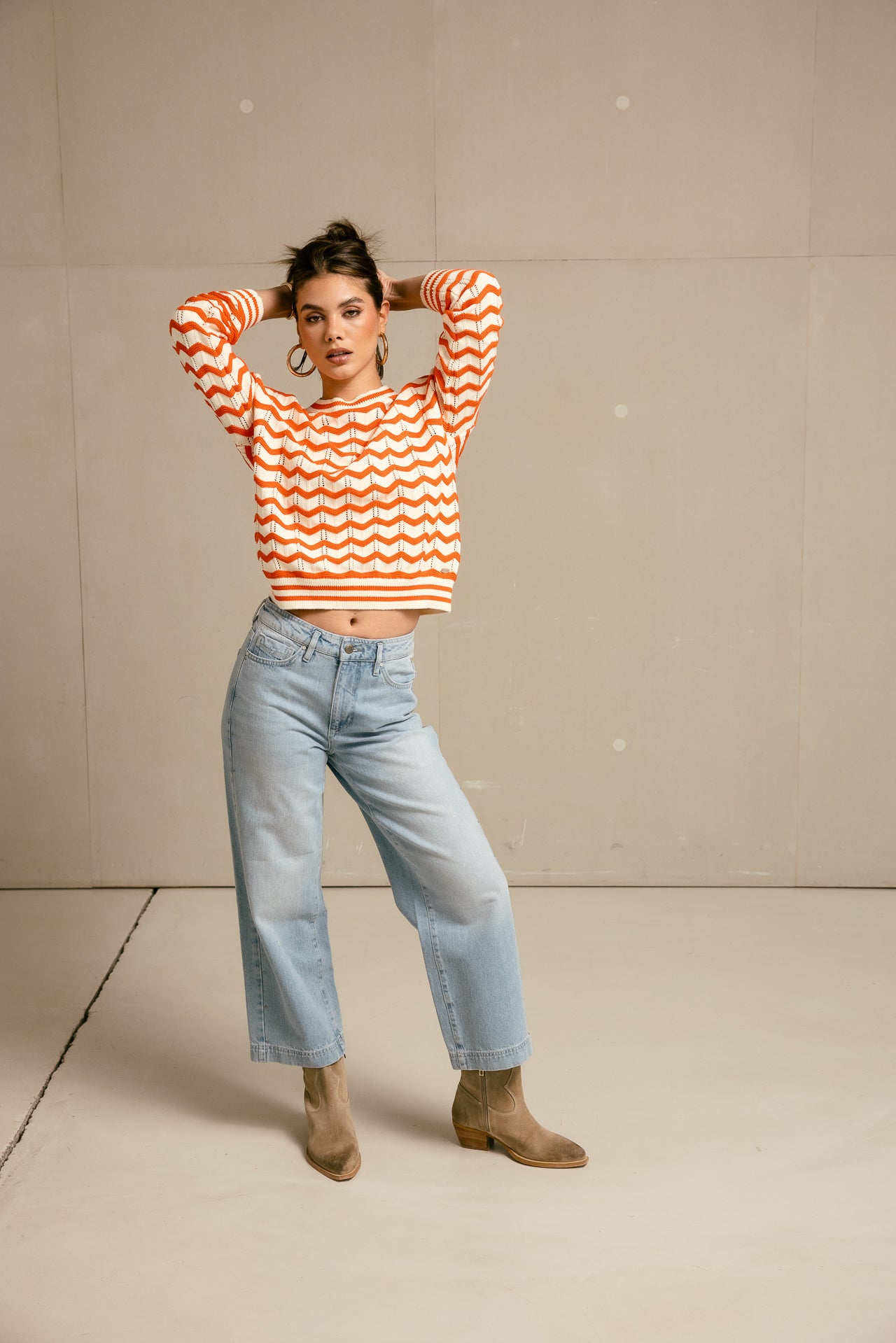 

High-Waist-Jeans 7/8-Länge Frauen Adele balajo med | Freeman T. Porter