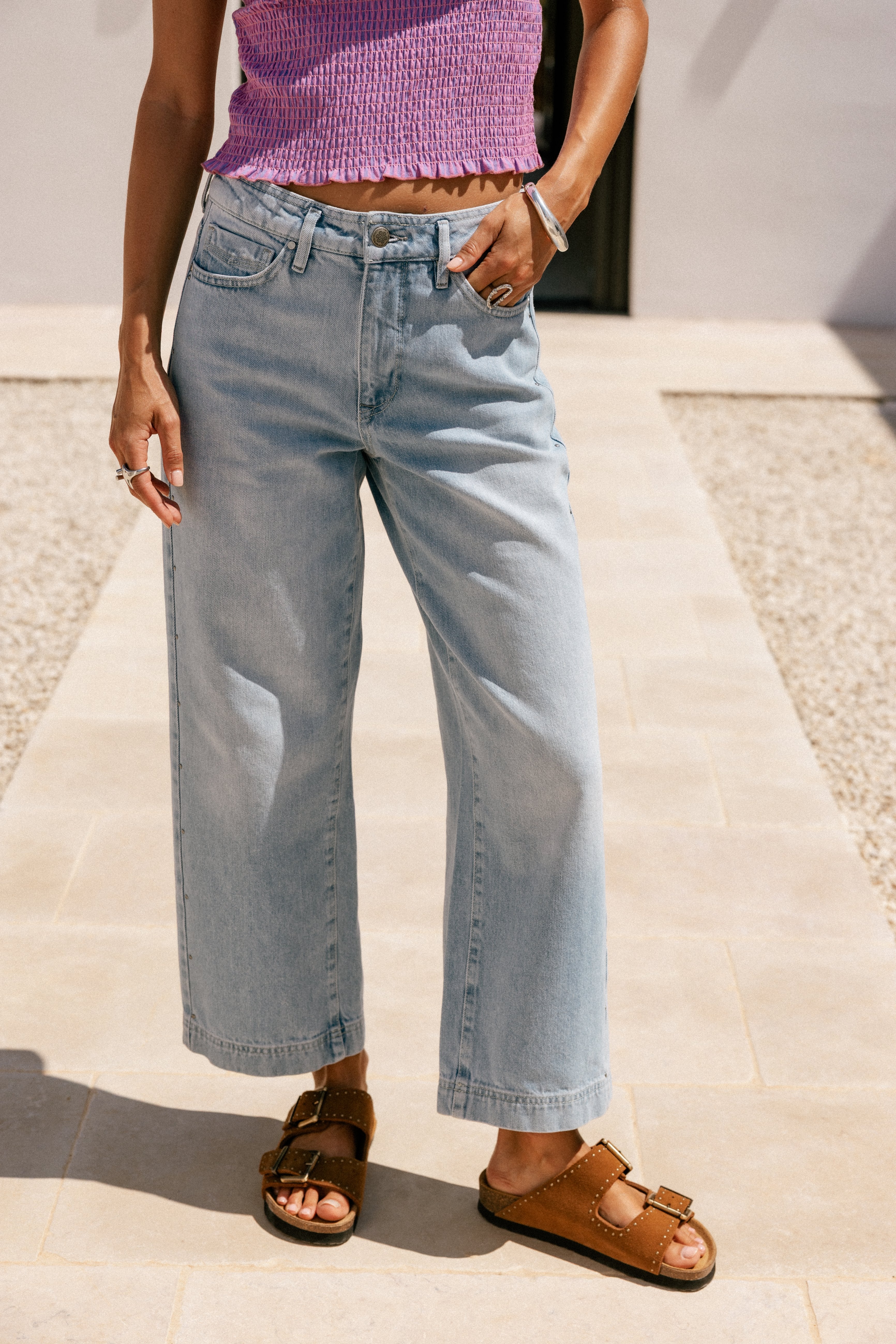 

High-Waist-Jeans 7/8-Länge Frauen Adele balajo med | Freeman T. Porter