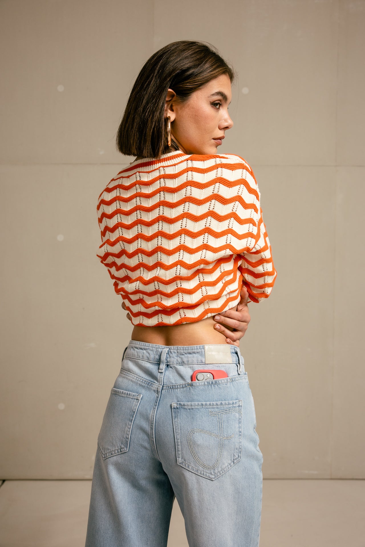 

High-Waist-Jeans 7/8-Länge Frauen Adele balajo med | Freeman T. Porter