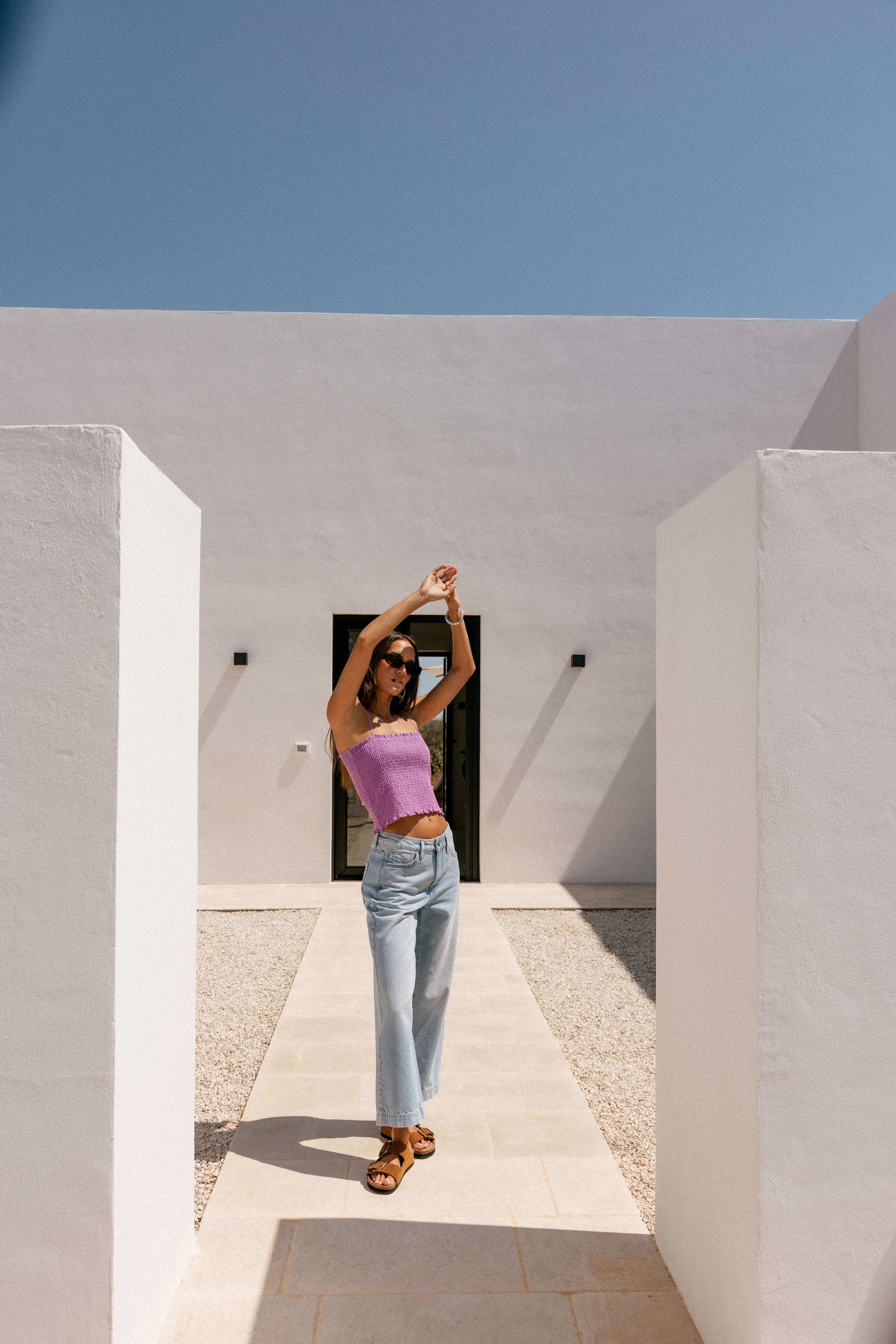 

High-Waist-Jeans 7/8-Länge Frauen Adele balajo med | Freeman T. Porter