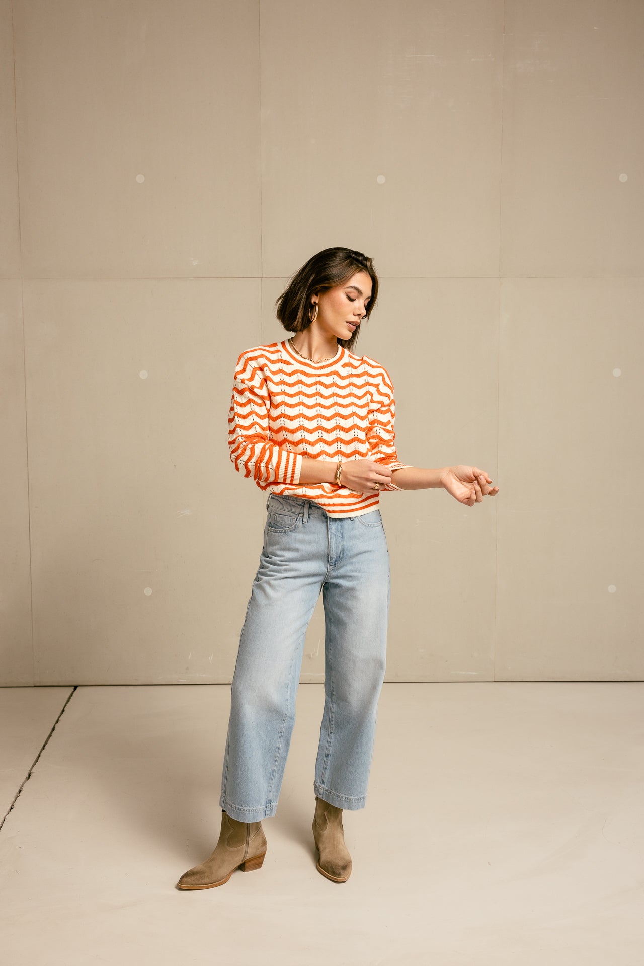 

High-Waist-Jeans 7/8-Länge Frauen Adele balajo med | Freeman T. Porter