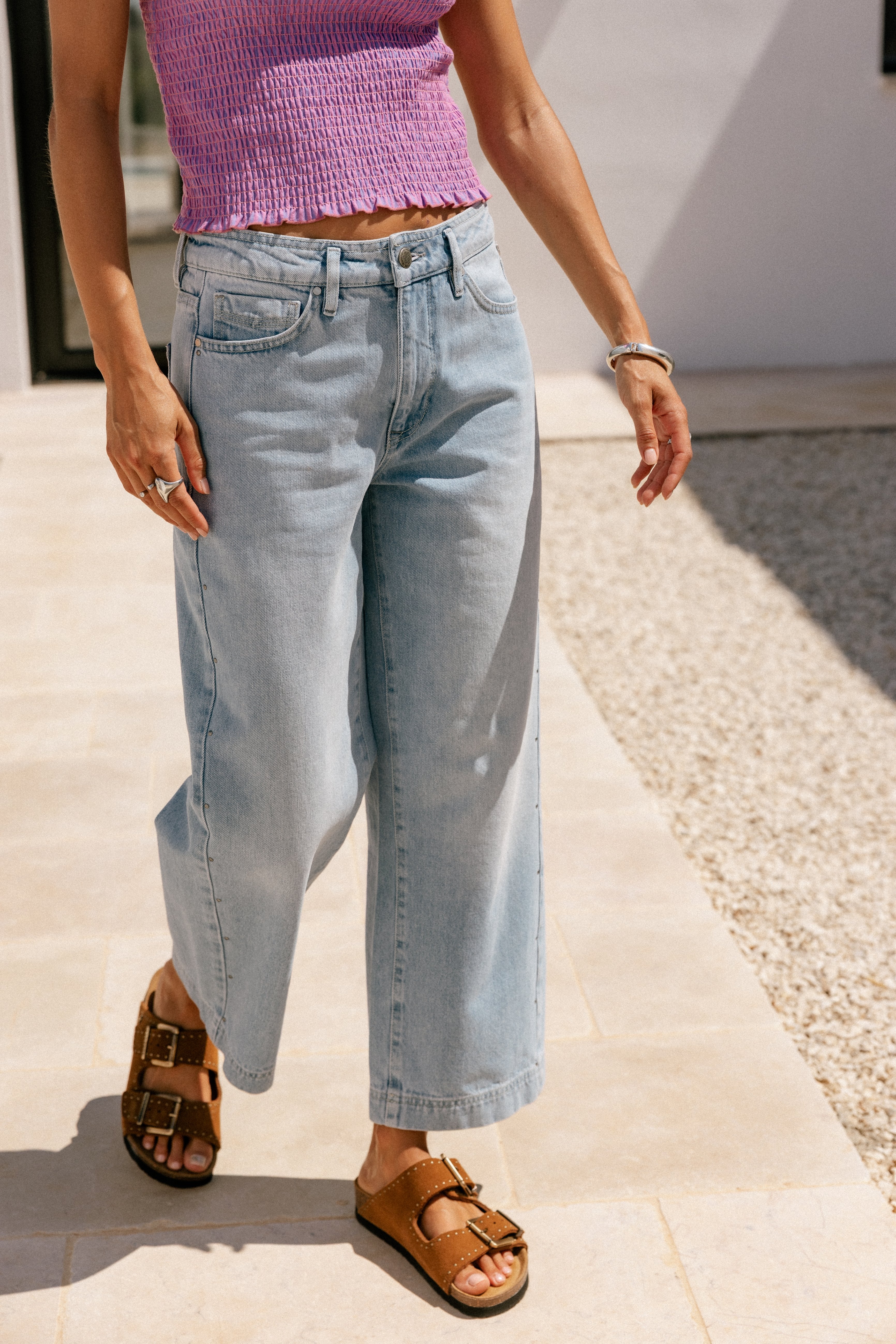 

High-Waist-Jeans 7/8-Länge Frauen Adele balajo med | Freeman T. Porter