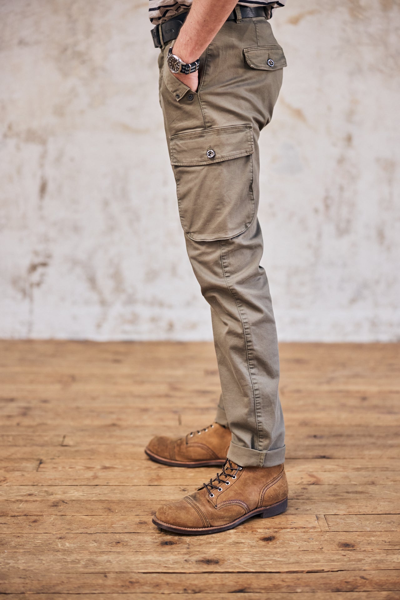 

Pantalon cargo Men Punacho Twilly deep lichen green | Freeman T. Porter