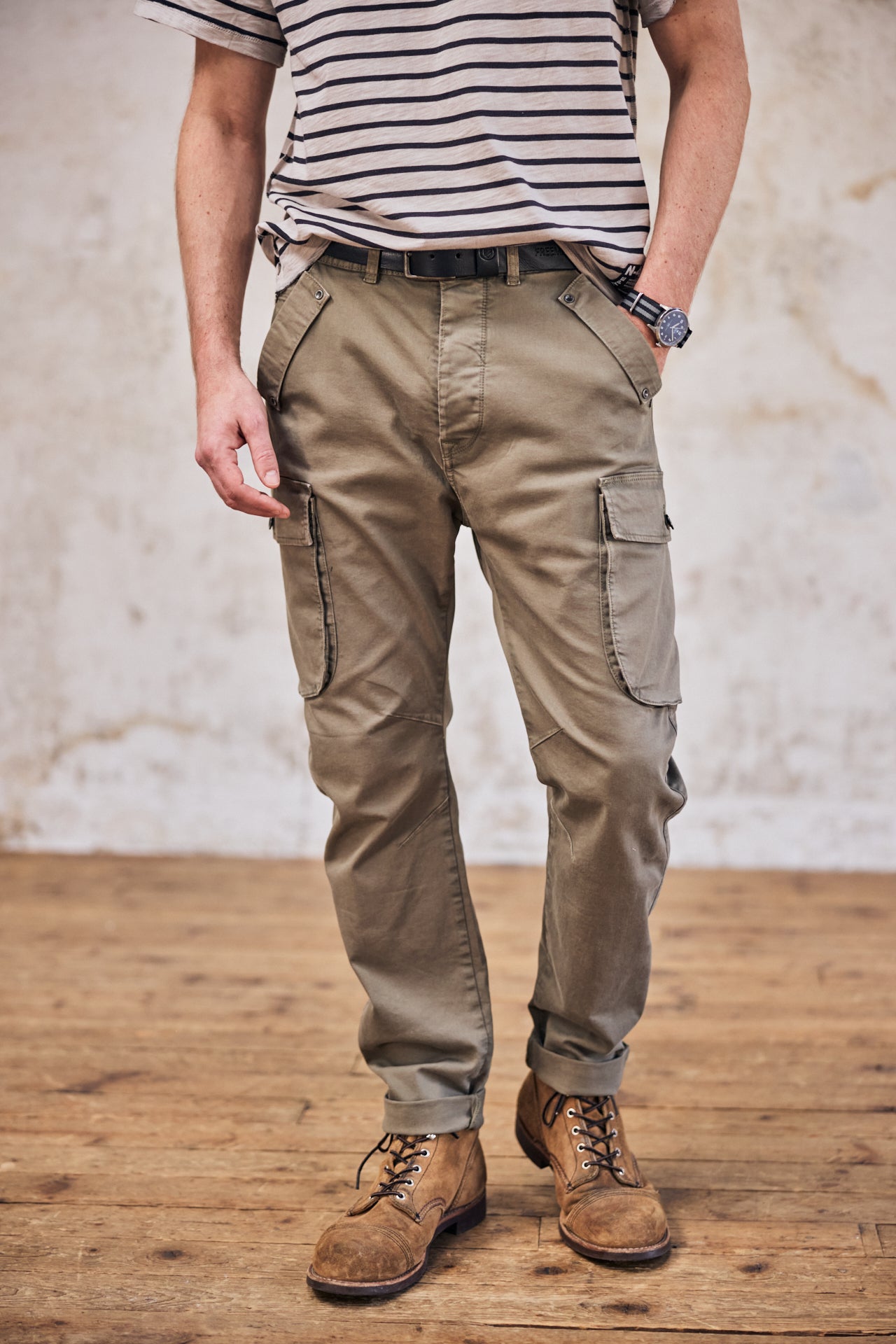 

Pantalon cargo Men Punacho Twilly deep lichen green | Freeman T. Porter