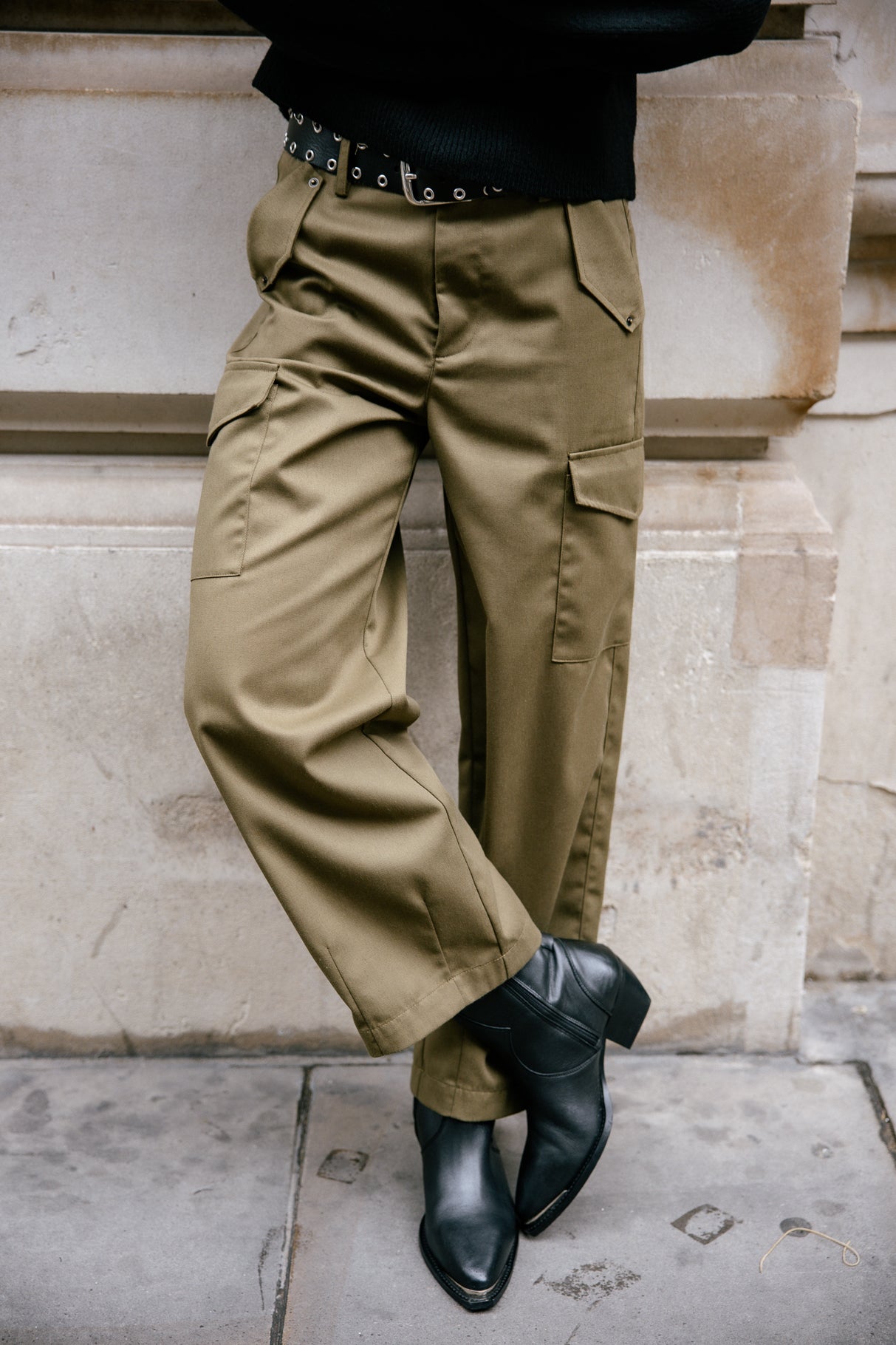 
              

Pantalon cargo taille haute Femme Phoebe Smart dark olive | Freeman T. Porter
            