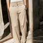 

Weite, fließende Hose mit hoher Taille und Streifen Damen Carlita Arpia mojave desert | Freeman T. Porter