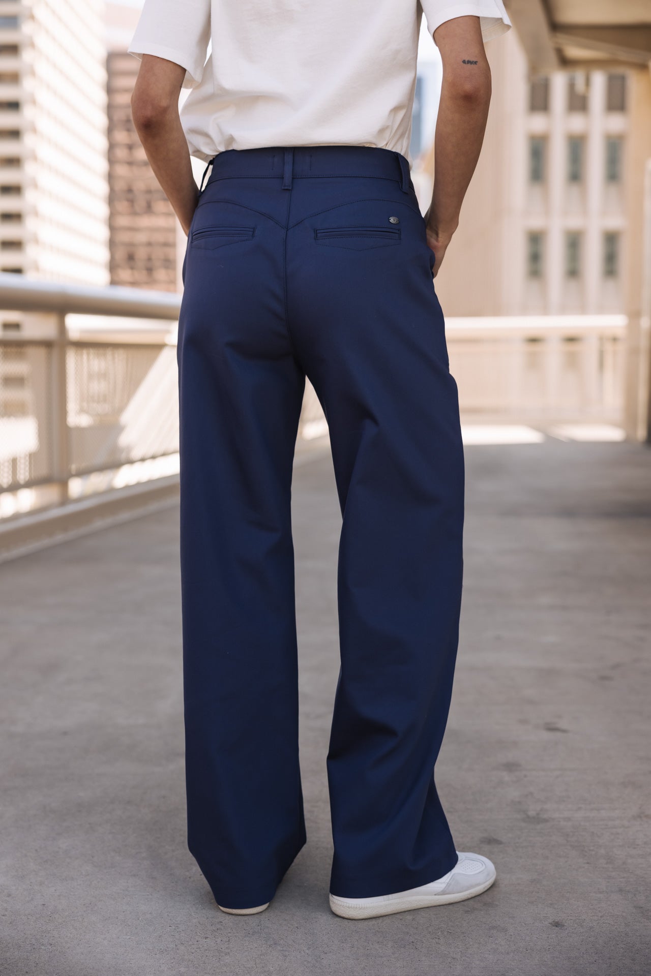

Pantalon large Femme Sharon Polyneo Light indigo | Freeman T. Porter