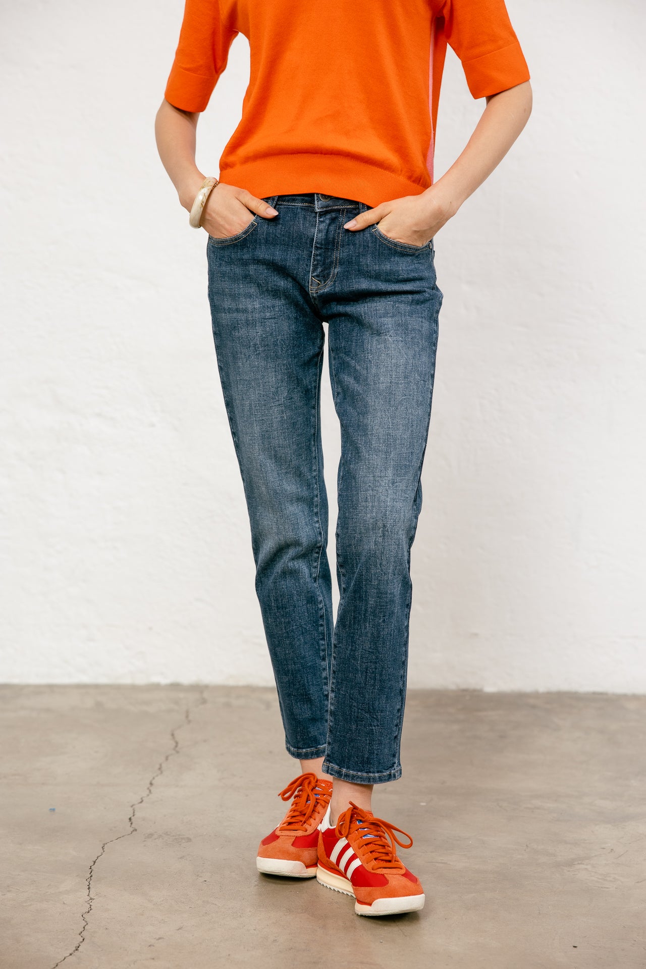   
            

Jeans slim 7/8 Femme Sophy medley dark | Freeman T. Porter
          