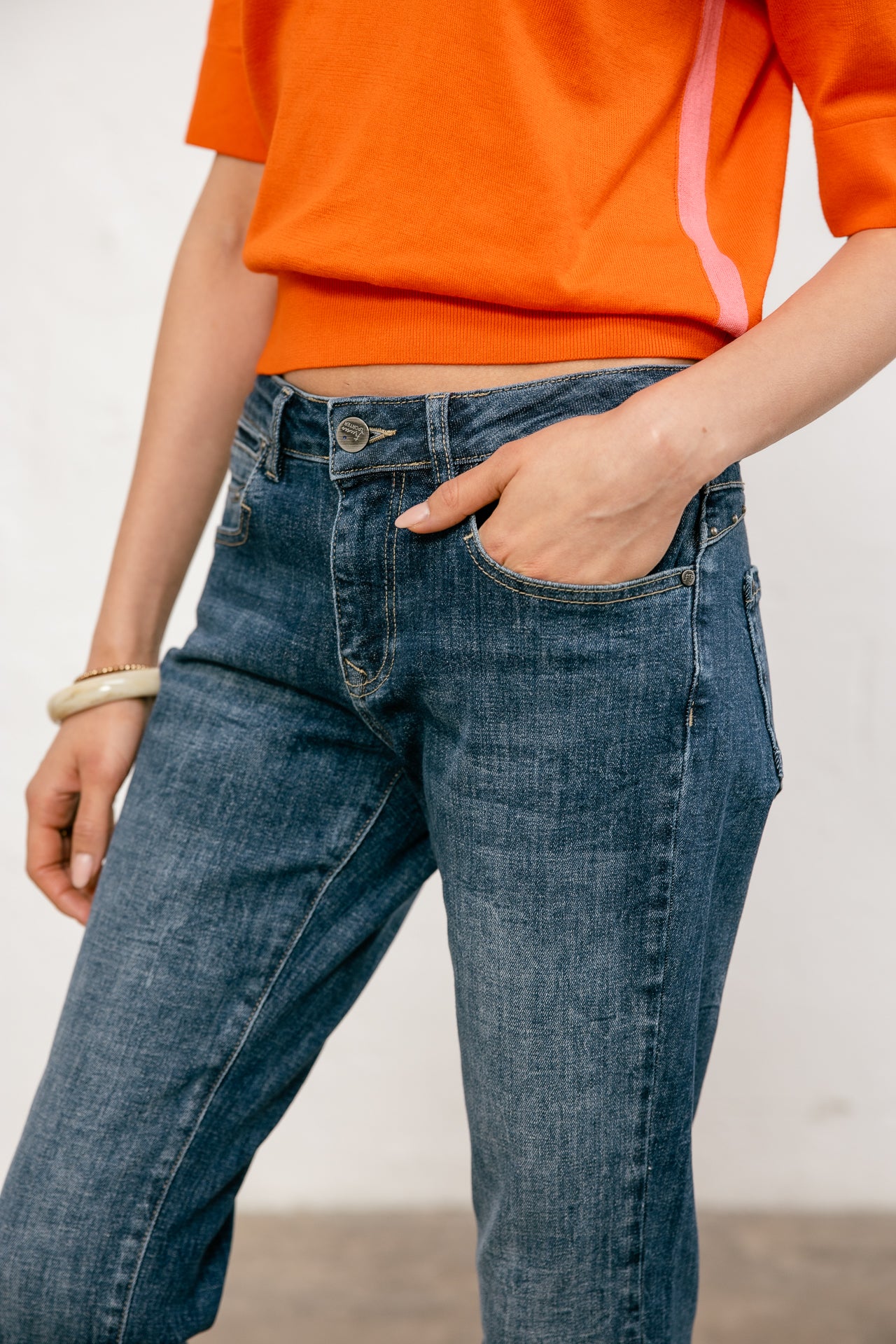 
              

Jeans slim 7/8 Femme Sophy medley dark | Freeman T. Porter
            