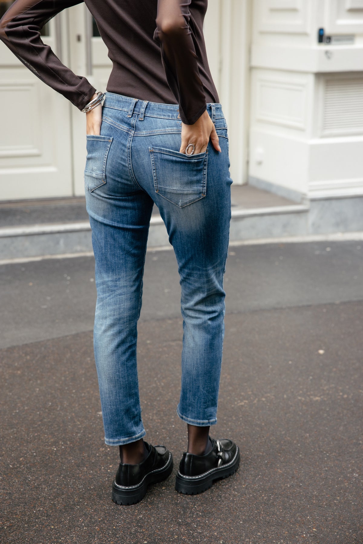 

Slim-fit 7/8-jeans Dames Sophy pacific | Freeman T. Porter