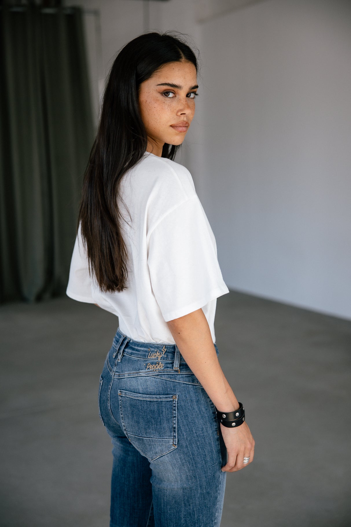 

Schmale Cropped-Jeans Frau Sophy pacific | Freeman T. Porter