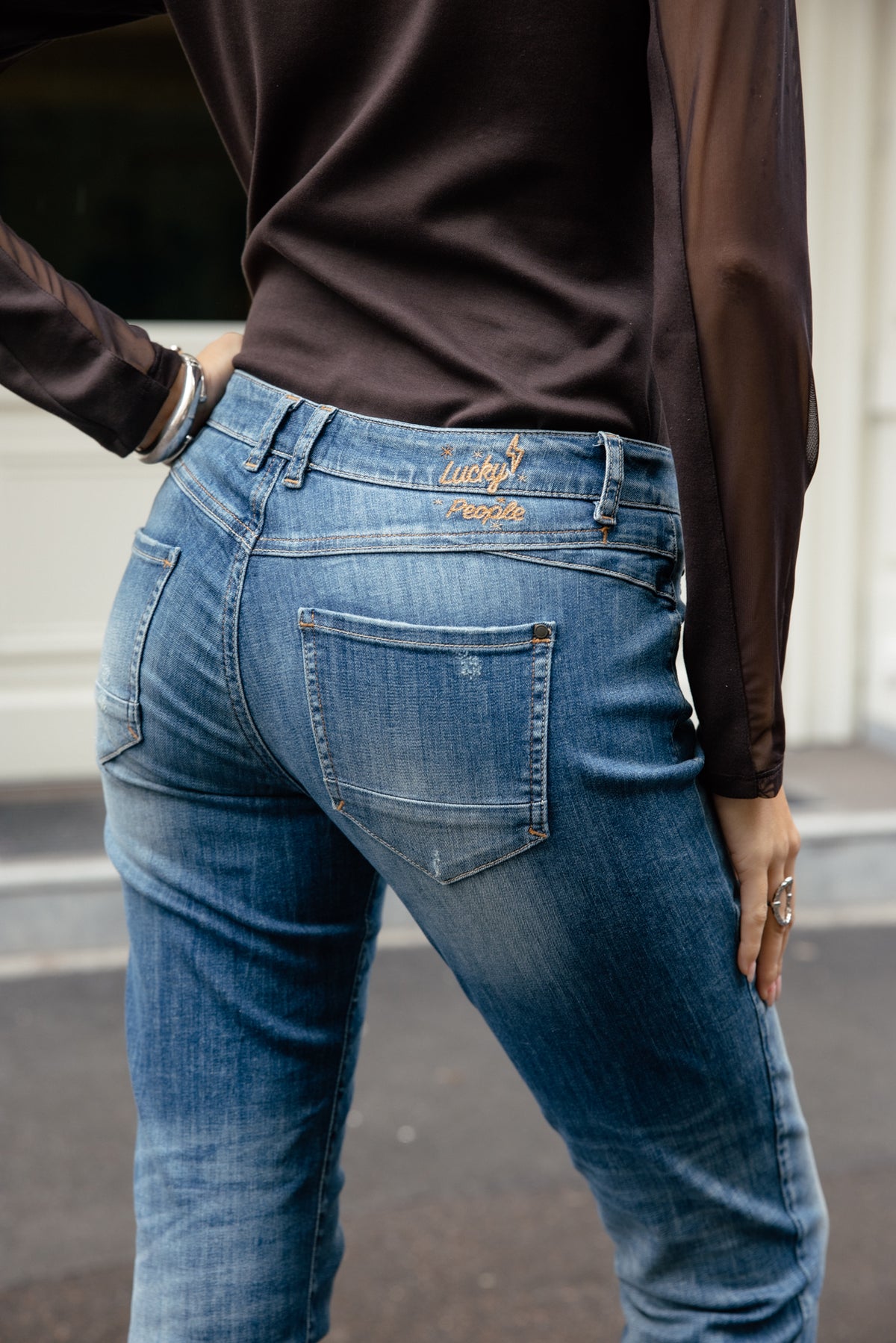 

Slim-fit 7/8-jeans Dames Sophy pacific | Freeman T. Porter