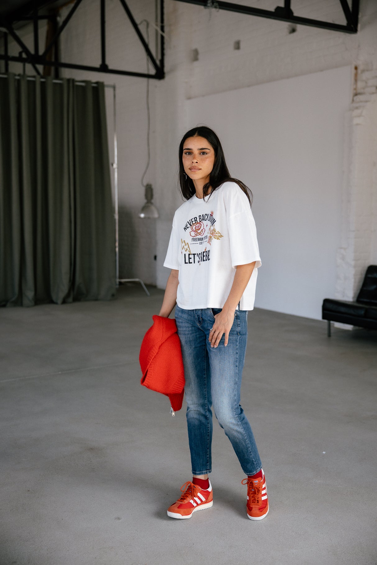 

Schmale Cropped-Jeans Frau Sophy pacific | Freeman T. Porter
