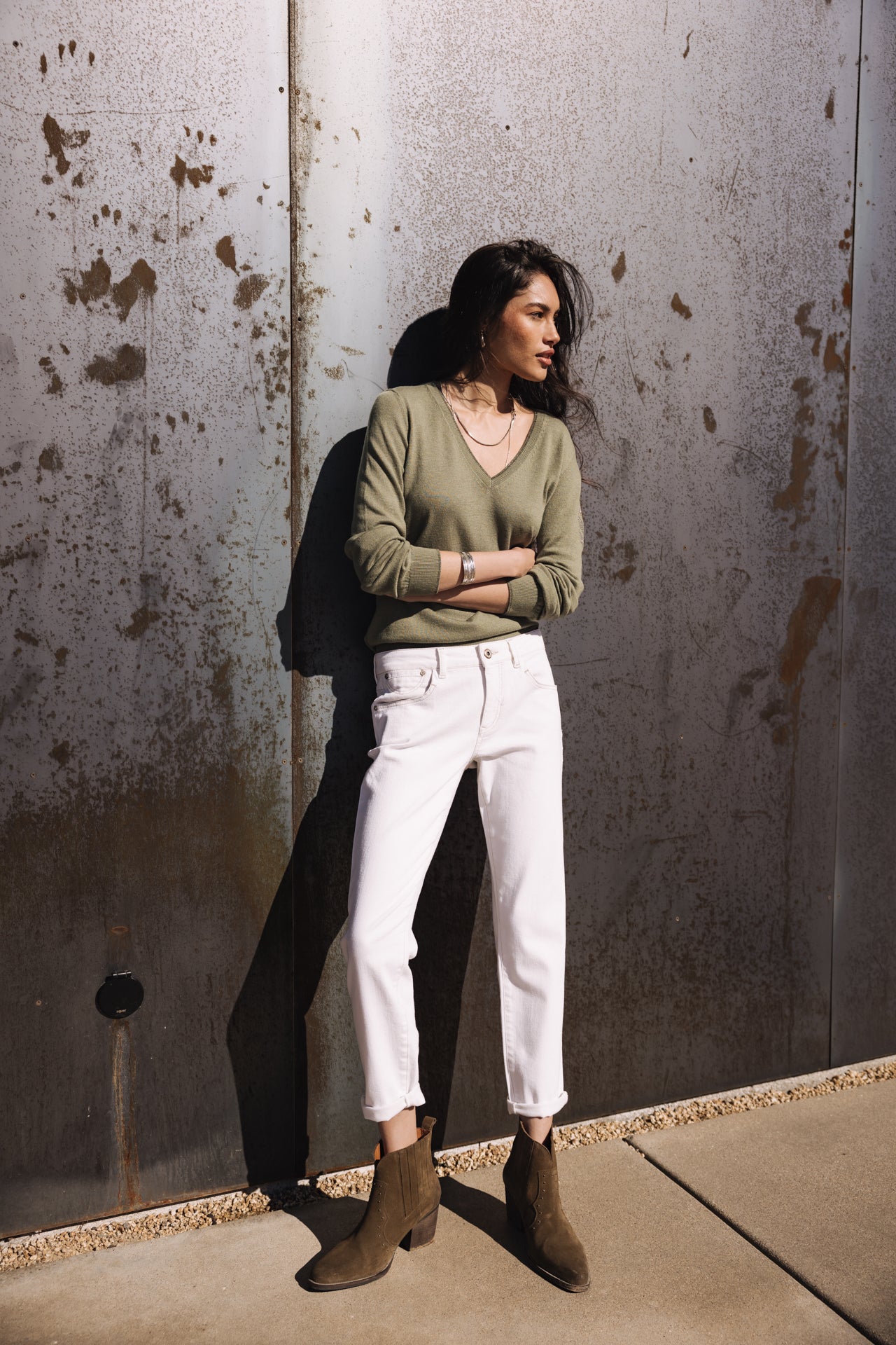 
              

Pantalon cropped Femme Sophy Andalousia off white | Freeman T. Porter
            
