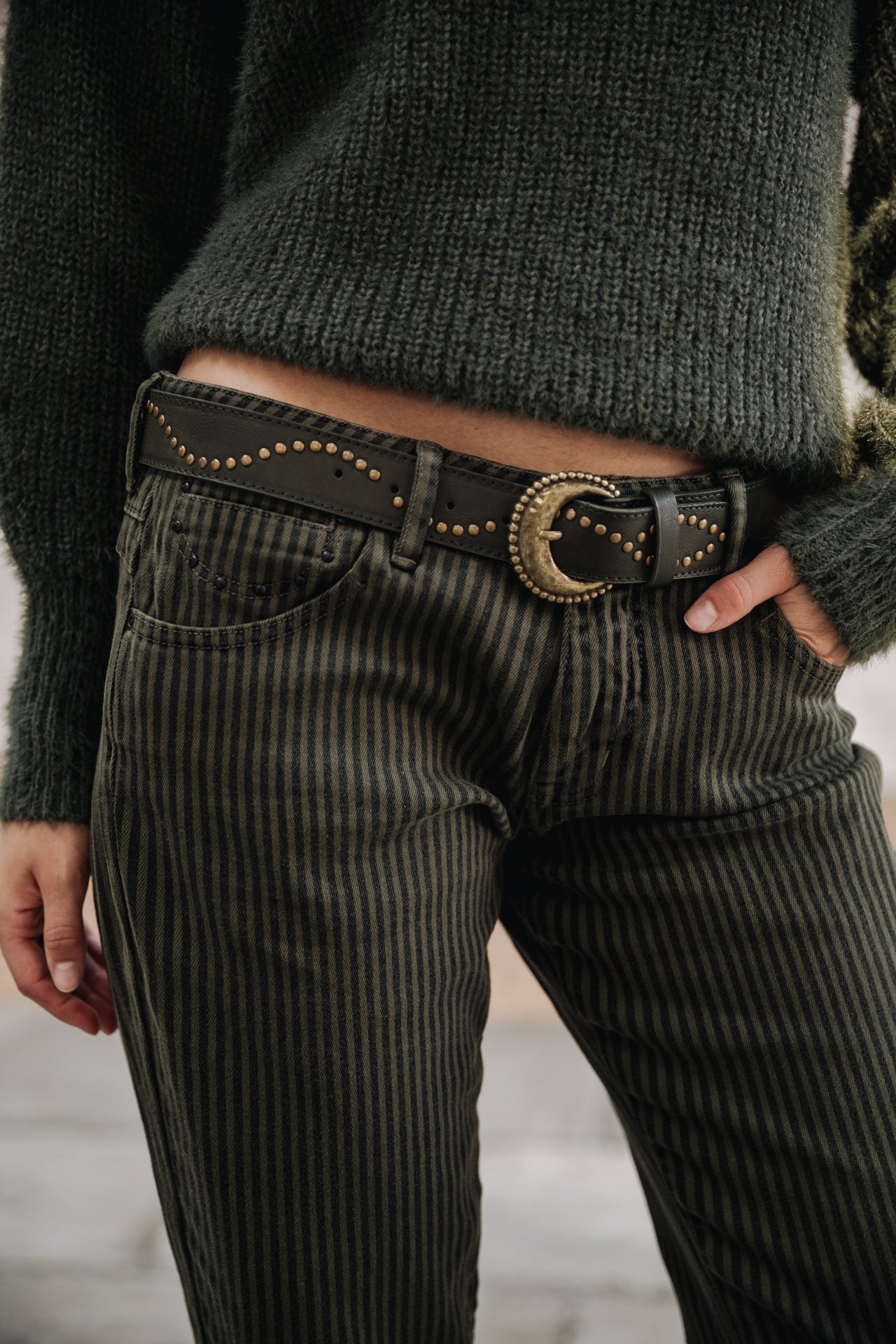 

Pantalon slim 7/9 Femme Sophy Coyote forest night | Freeman T. Porter