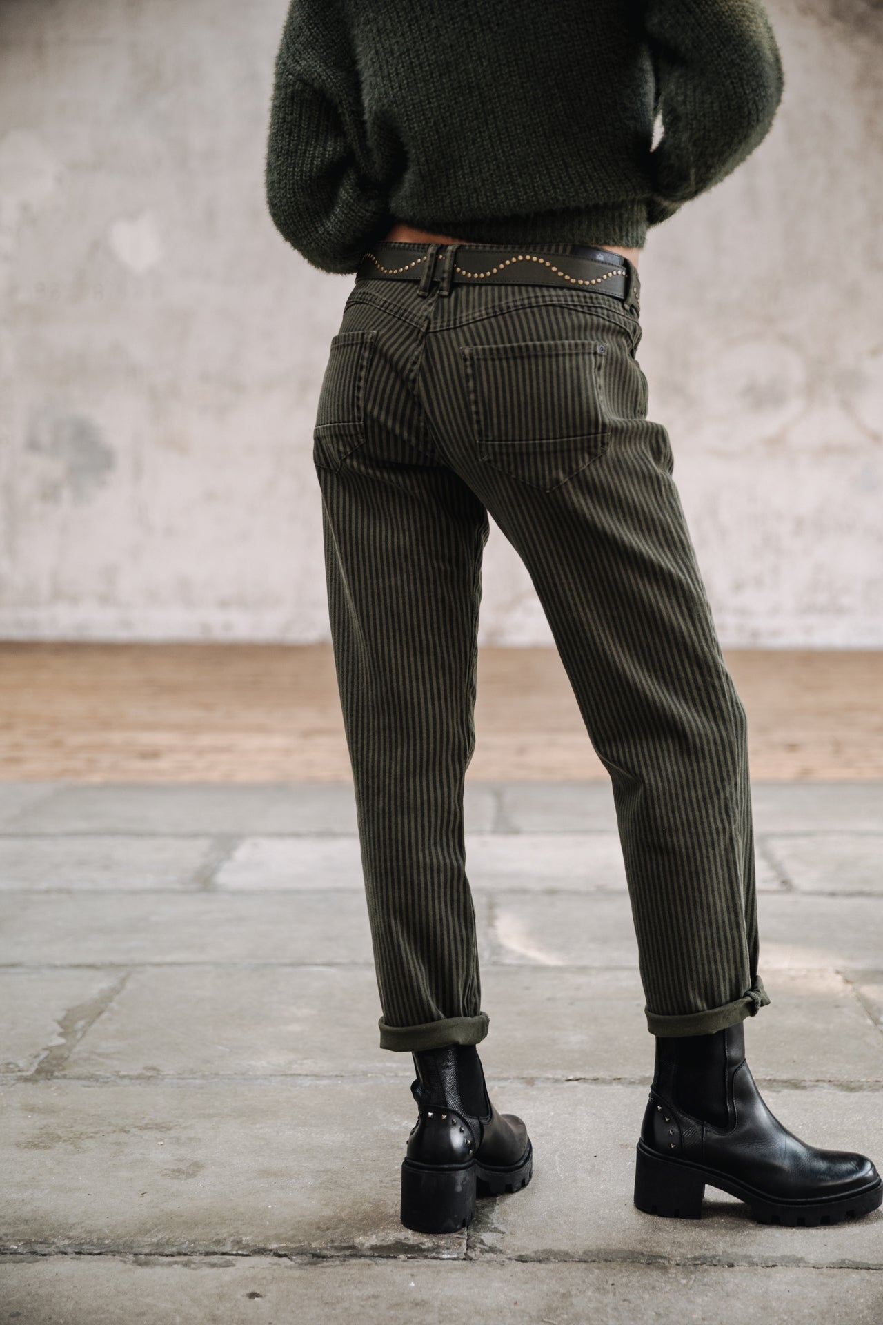 

Pantalon slim 7/9 Femme Sophy Coyote forest night | Freeman T. Porter