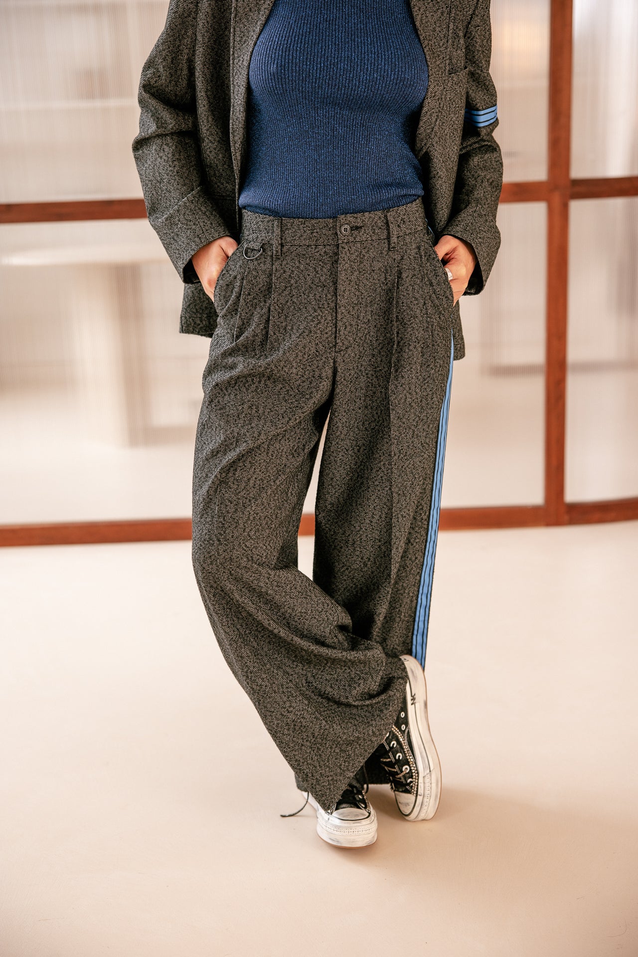   
            

Pantalon large taille haute Femme Nathalia Brummell moon rock | Freeman T. Porter
          