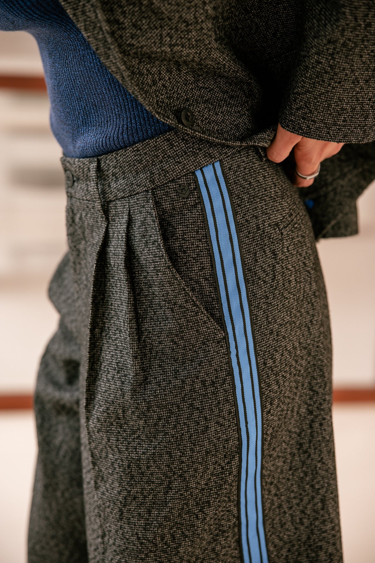 

Weite Hose mit hoher Taille Damen Nathalia Brummell moon rock | Freeman T. Porter