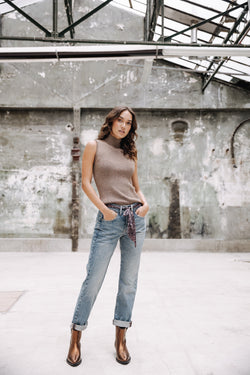 

Jeans cropped boyfriend Femme Timea furano | Freeman T. Porter