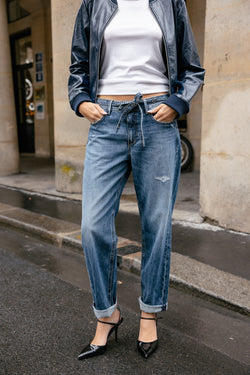 

Cropped Boyfriend Jeans Damen Timea skill | Freeman T. Porter