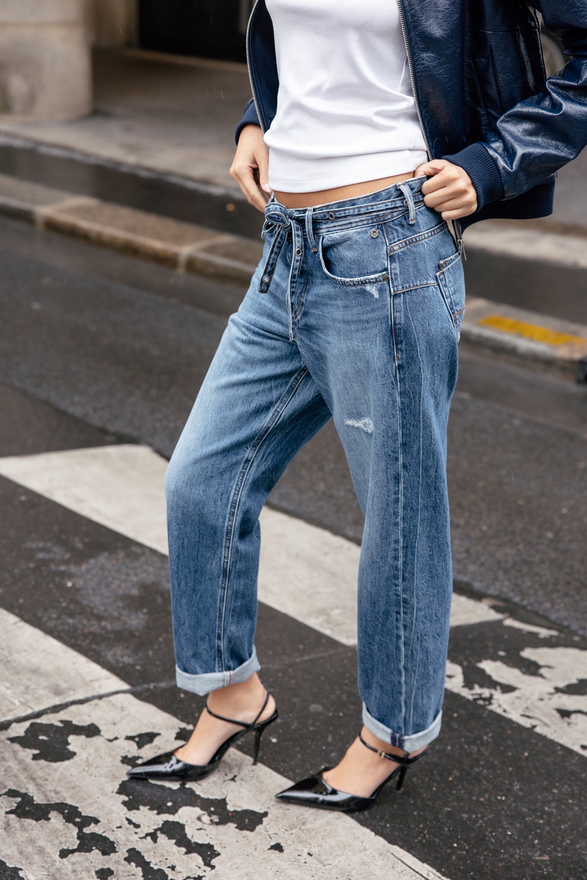 

Cropped Boyfriend Jeans Damen Timea skill | Freeman T. Porter