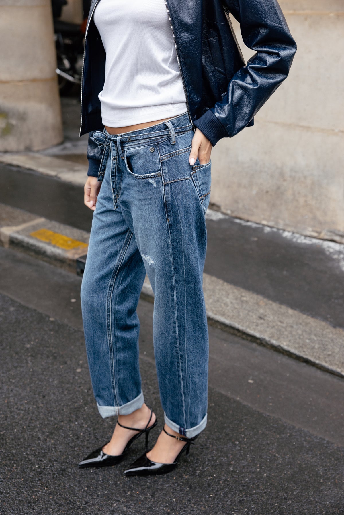 

Cropped Boyfriend Jeans Damen Timea skill | Freeman T. Porter