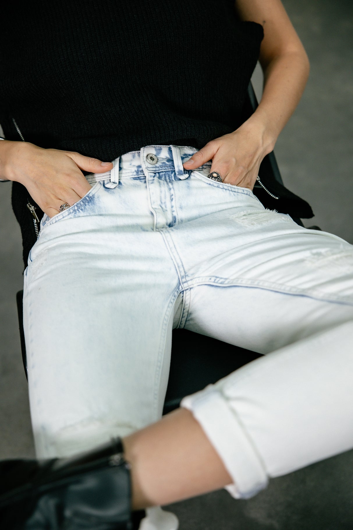 

Cropped boyfriend jeans Woman Timea benett | Freeman T. Porter