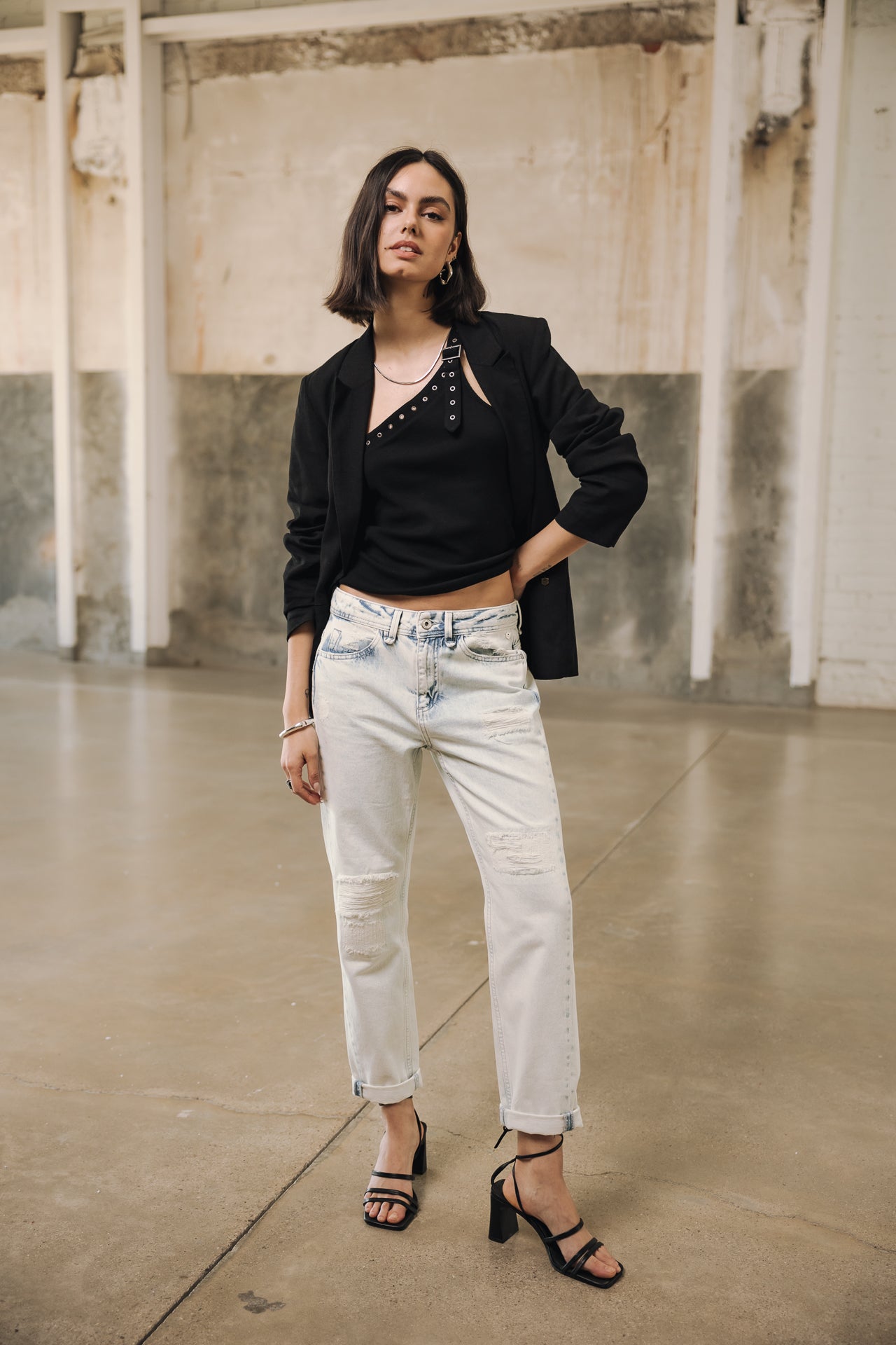   
            

Boyfriend-Jeans in verkürzter Länge Damen Timea Denim benett | Freeman T. Porter
          