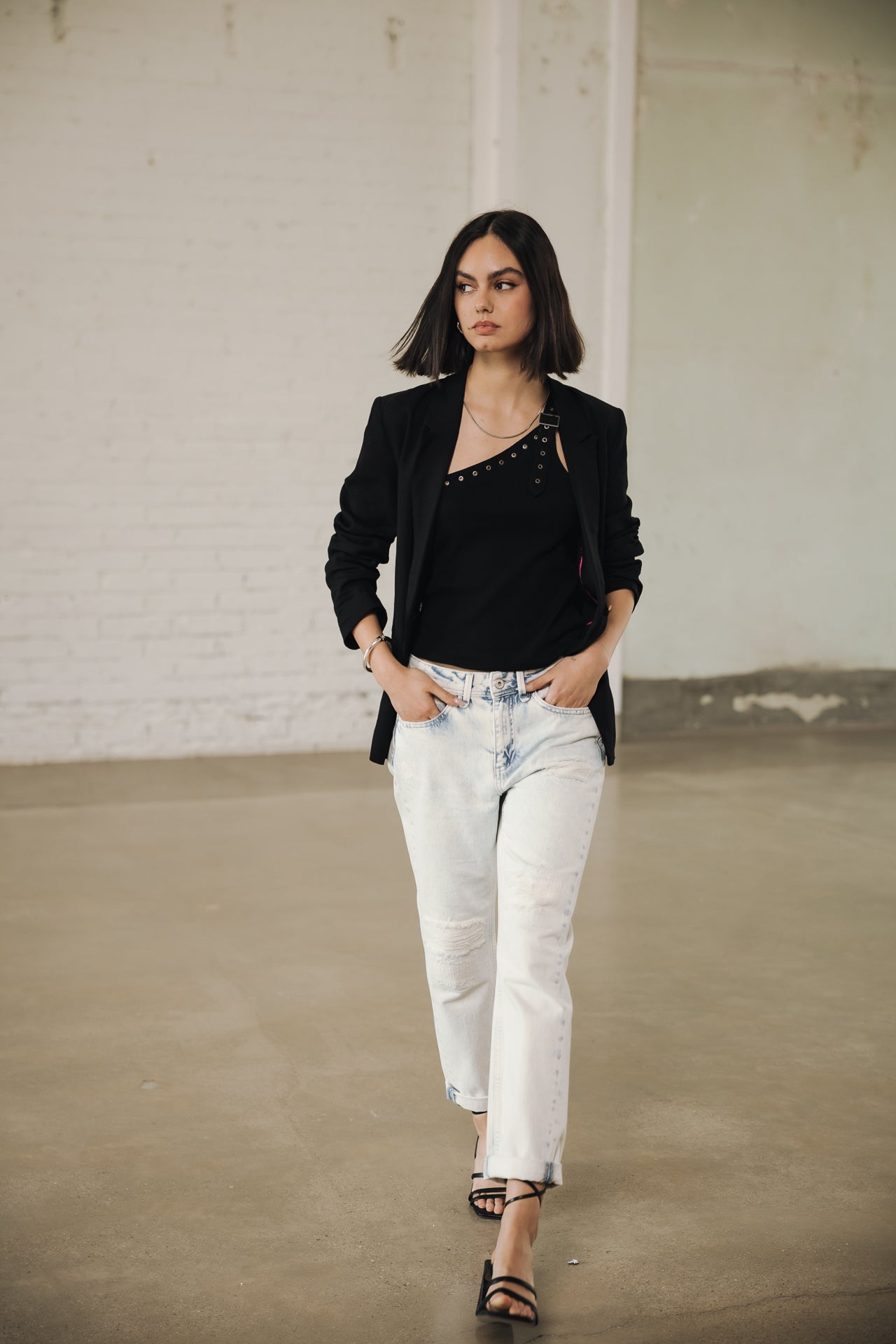 

Cropped boyfriend jeans Woman Timea Denim benett | Freeman T. Porter
