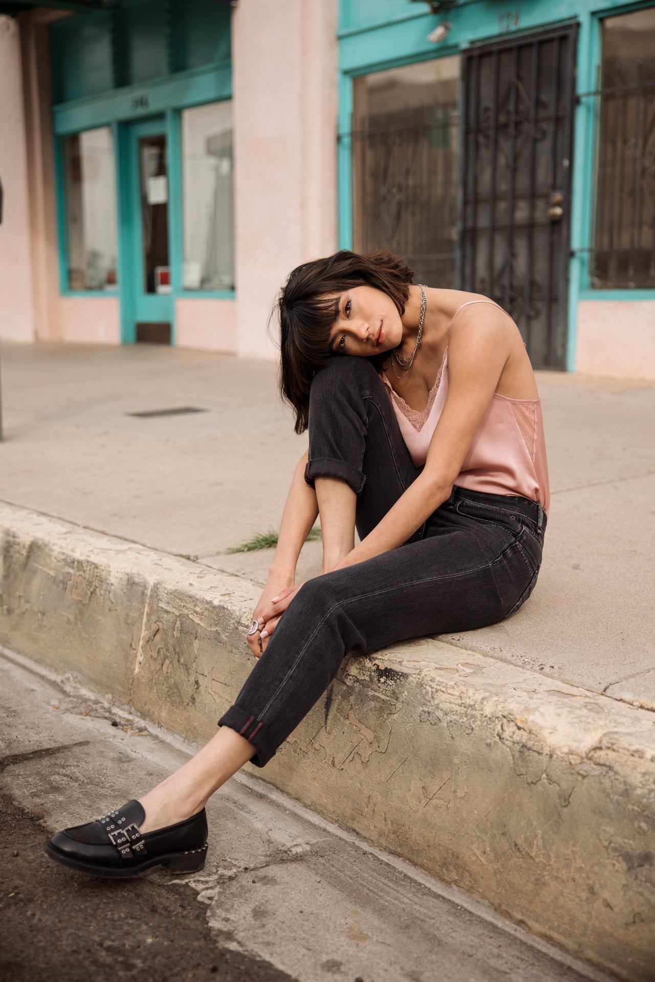 

Vaqueros boyfriend recortados Mujer Timea salsina | Freeman T. Porter