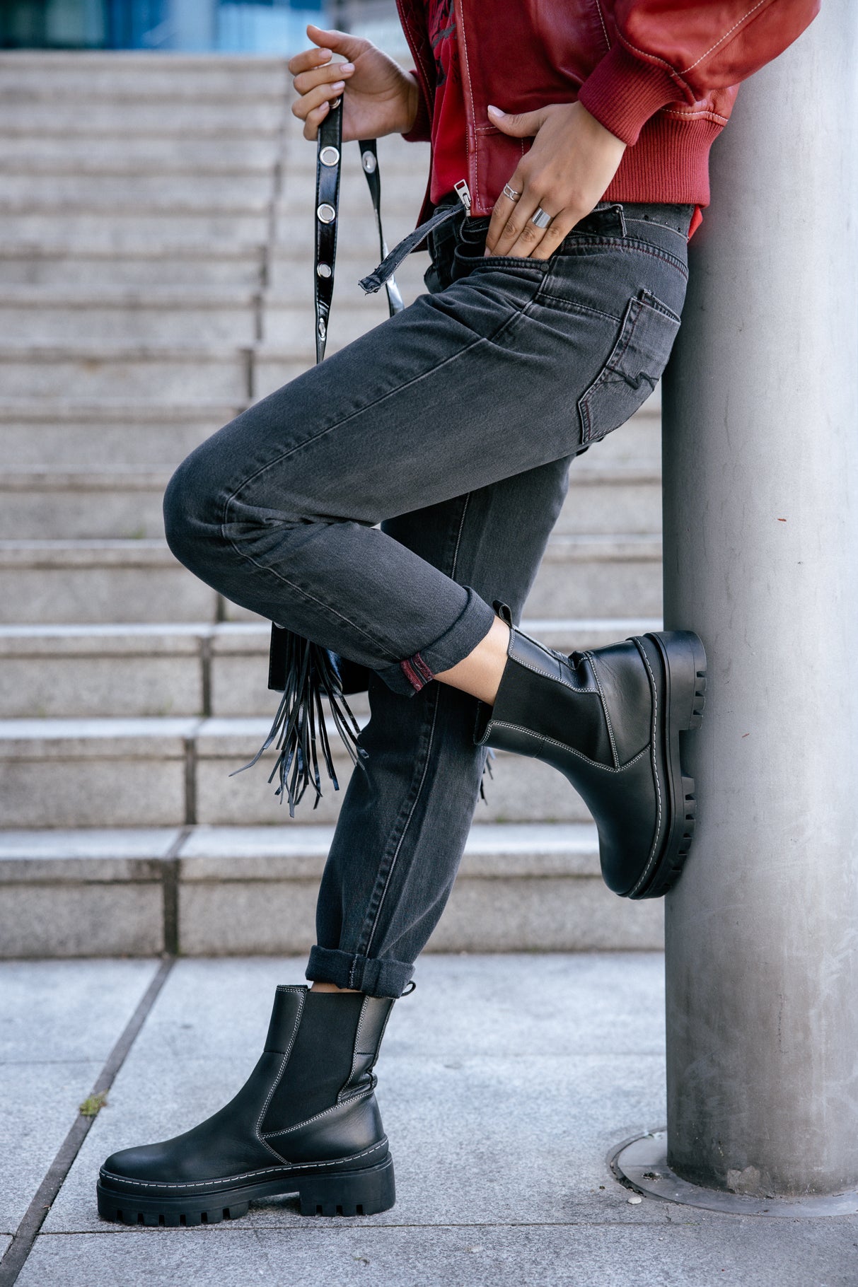 

Cropped boyfriend jeans Woman Timea salsina | Freeman T. Porter