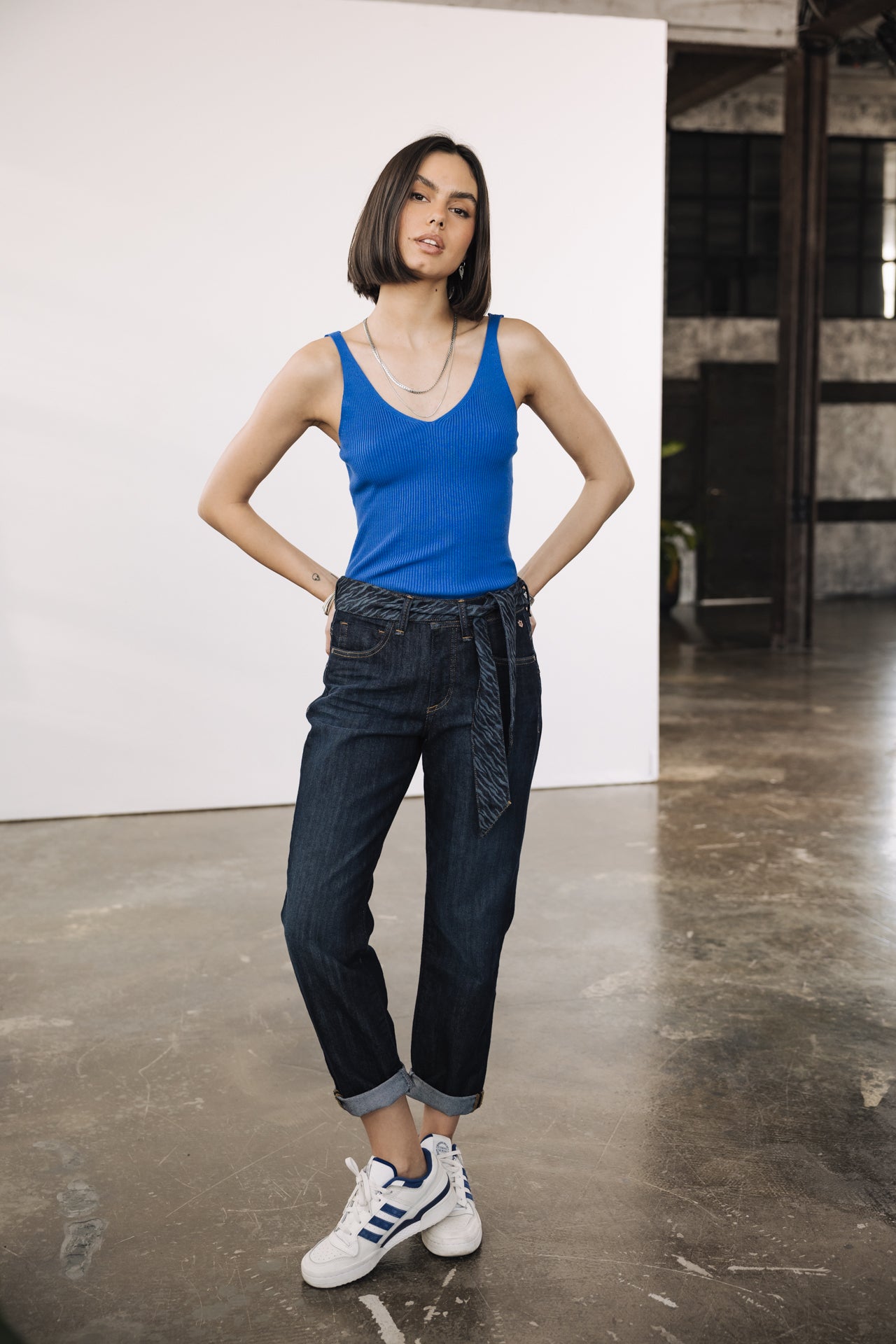 

Jeans cropped boyfriend Femme Timea eclipse | Freeman T. Porter