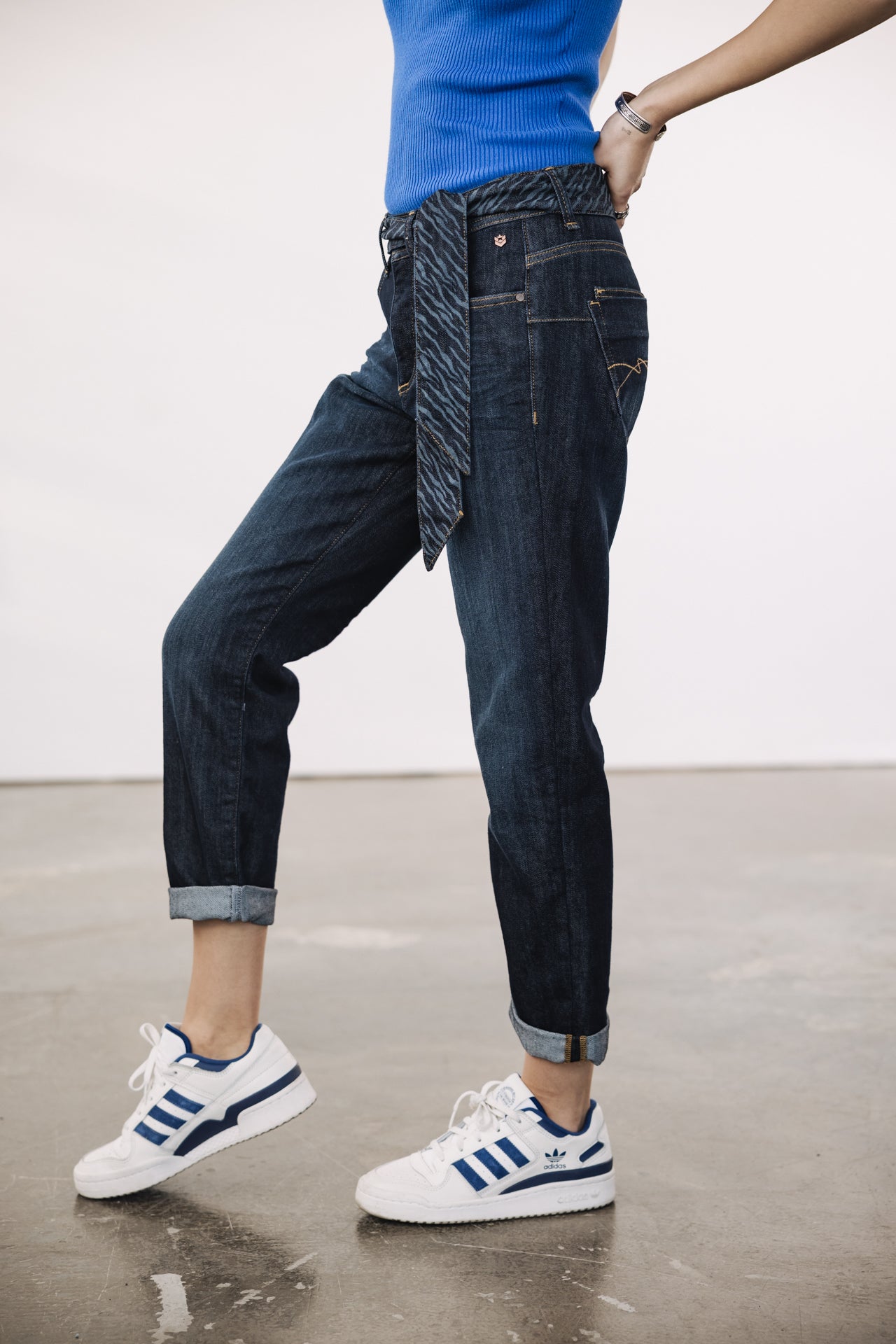 

Jeans cropped boyfriend Femme Timea eclipse | Freeman T. Porter