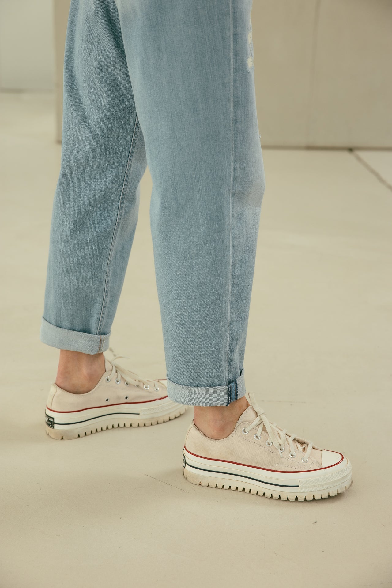 

Jeans boyfriend 7/8 Femme Timea samba light damage | Freeman T. Porter