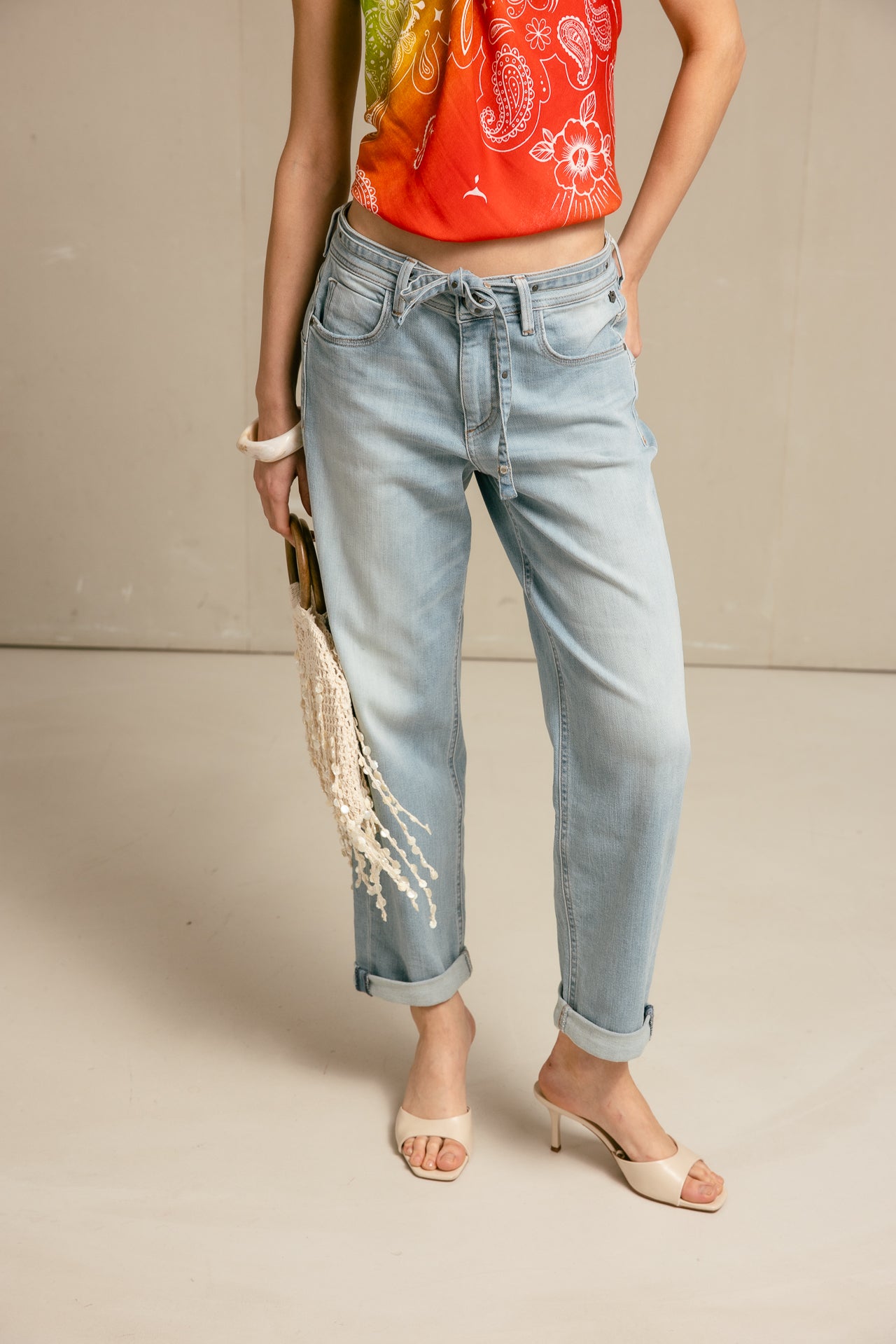 

Jeans boyfriend 7/8 Femme Timea samba light | Freeman T. Porter