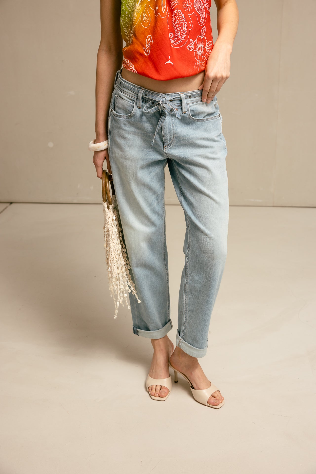

Jeans boyfriend 7/8 Femme Timea samba light | Freeman T. Porter