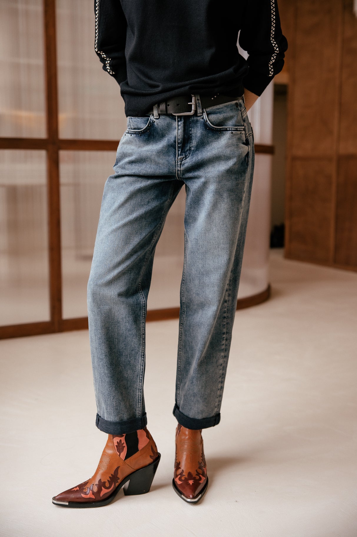   
            

Jeans boyfriend cropped Femme Timea misma | Freeman T. Porter
          