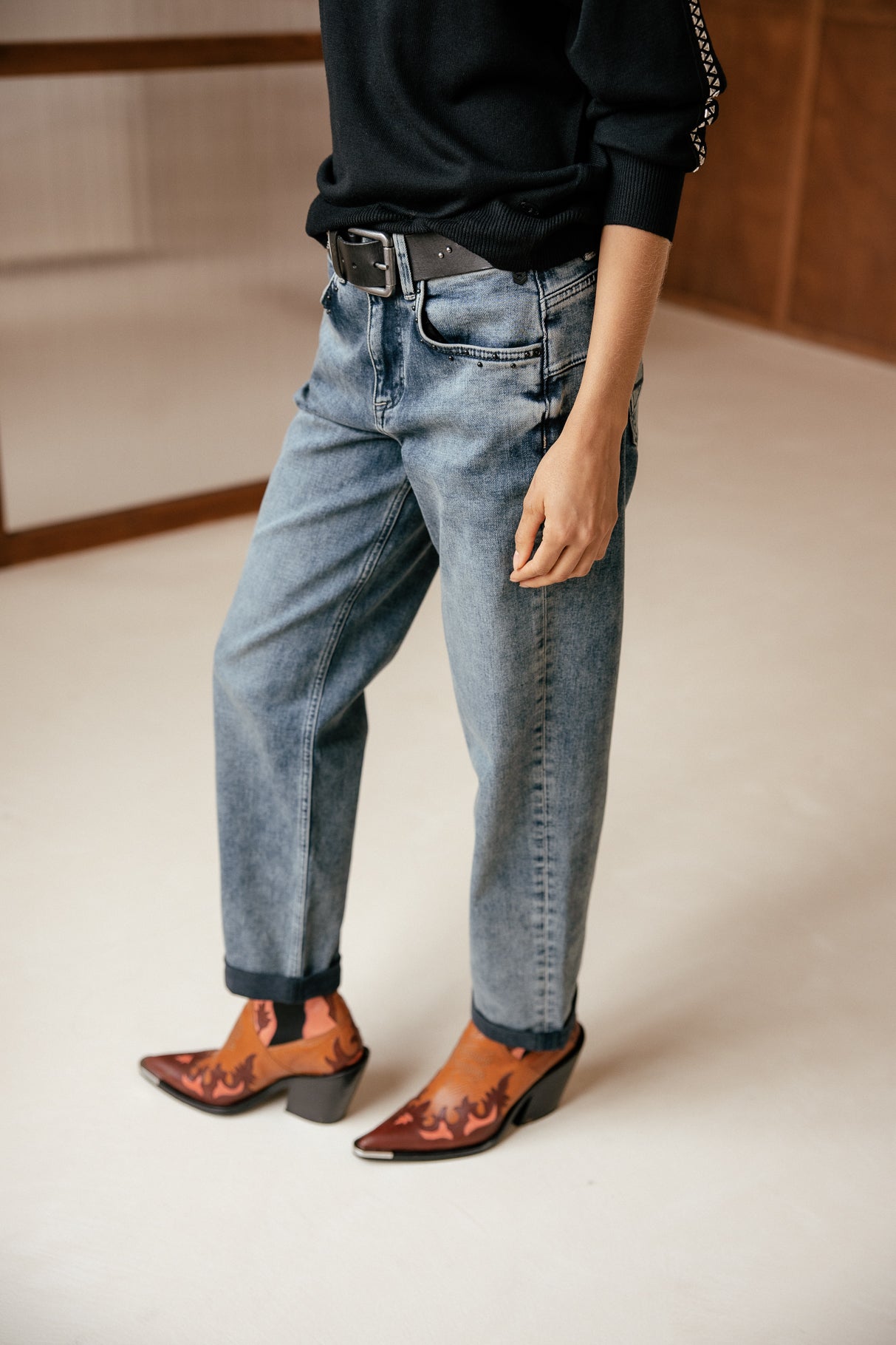 

Jeans boyfriend cropped Femme Timea misma | Freeman T. Porter