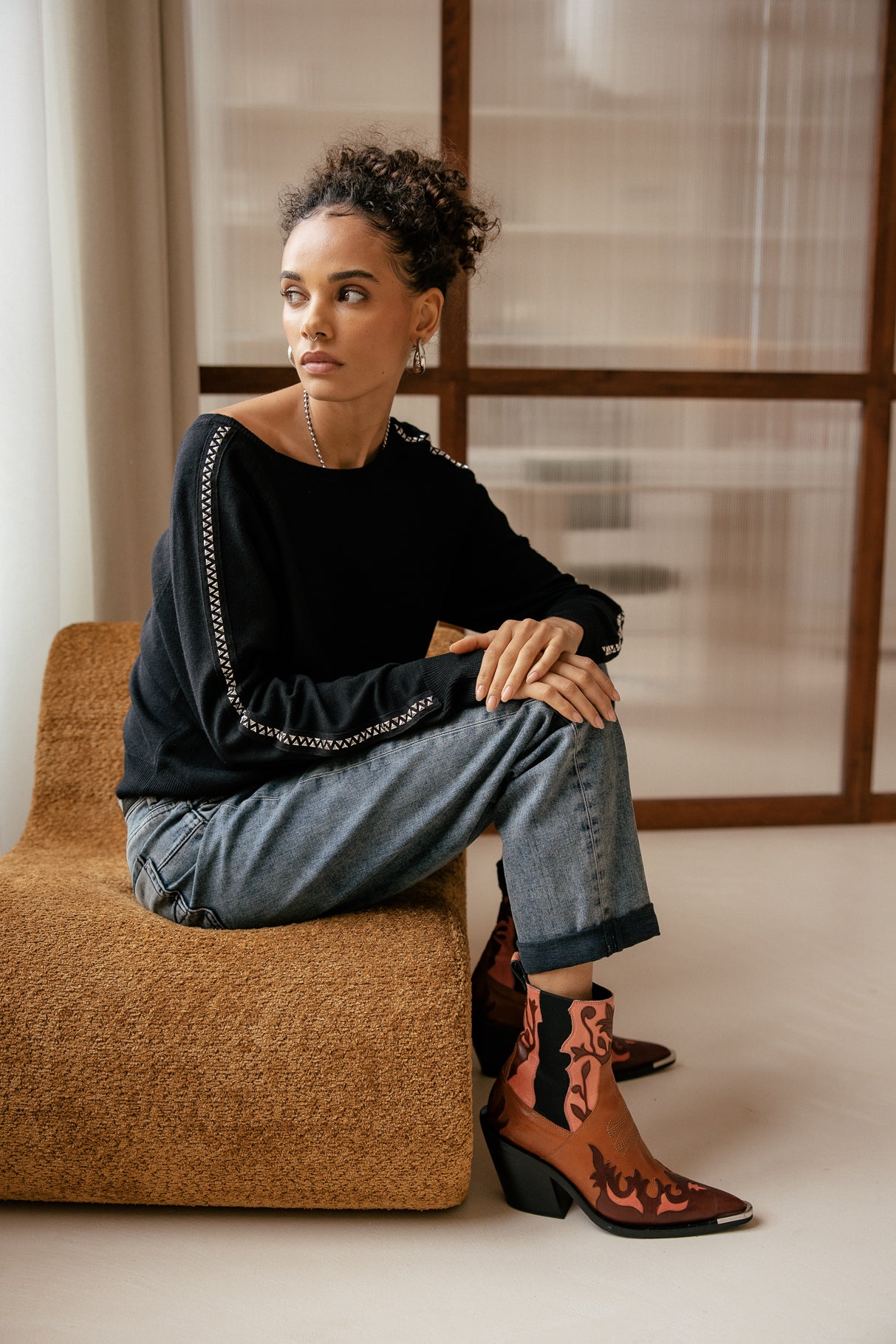 

Jeans boyfriend cropped Femme Timea misma | Freeman T. Porter