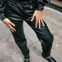 

Pantalon cropped boyfriend Femme Timea Biker black | Freeman T. Porter